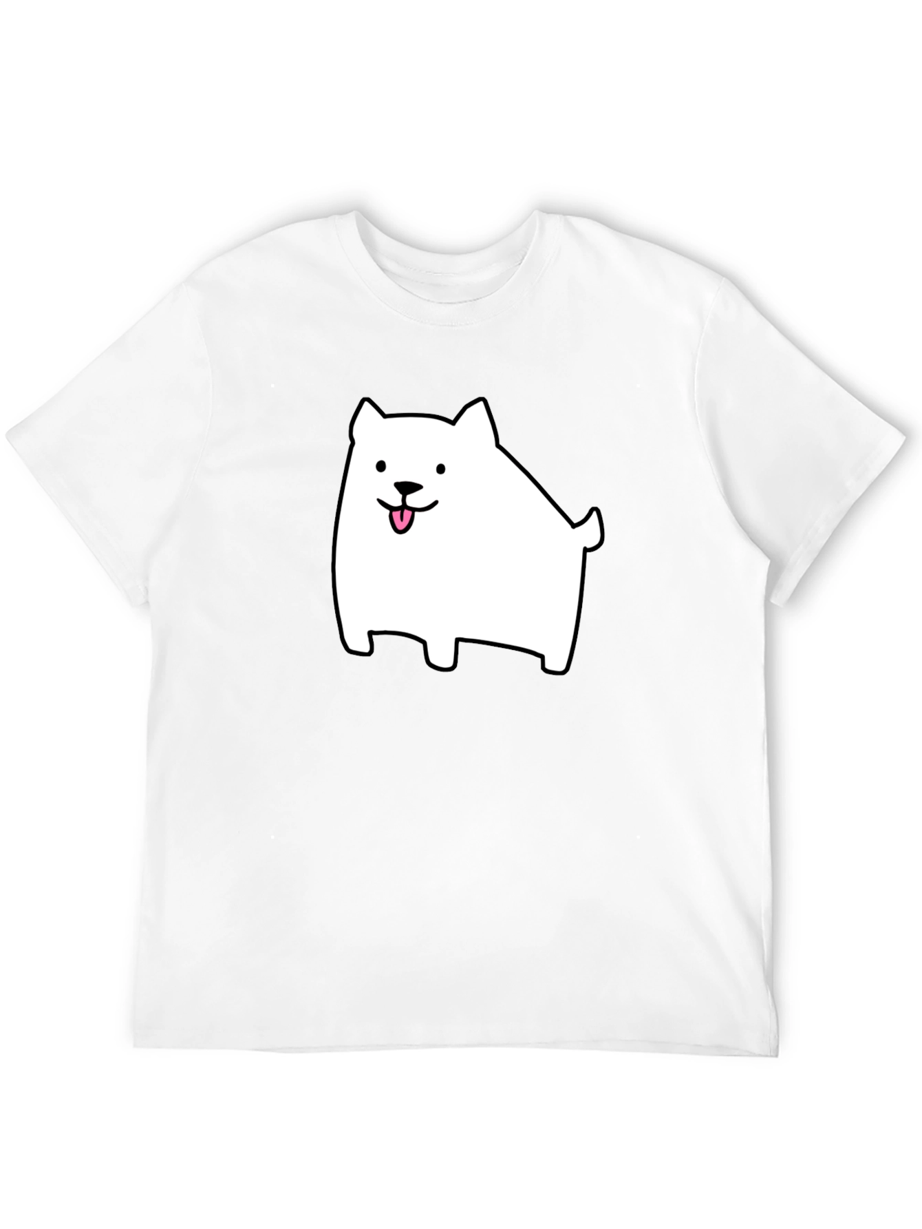 Cute Dog Graphic Black T-Shirt