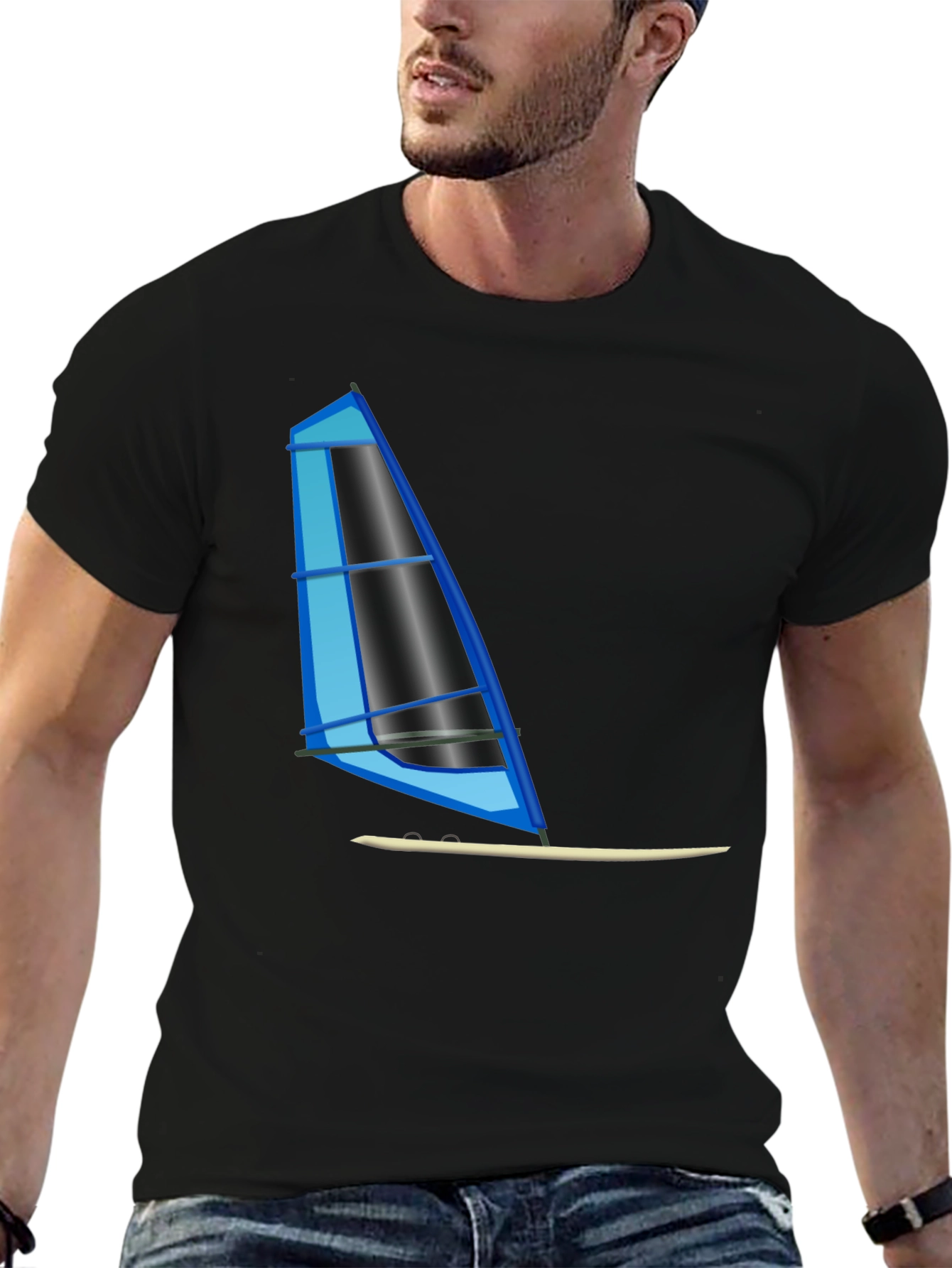 Windsurfing Graphic T-Shirt - Cool Watersport Design