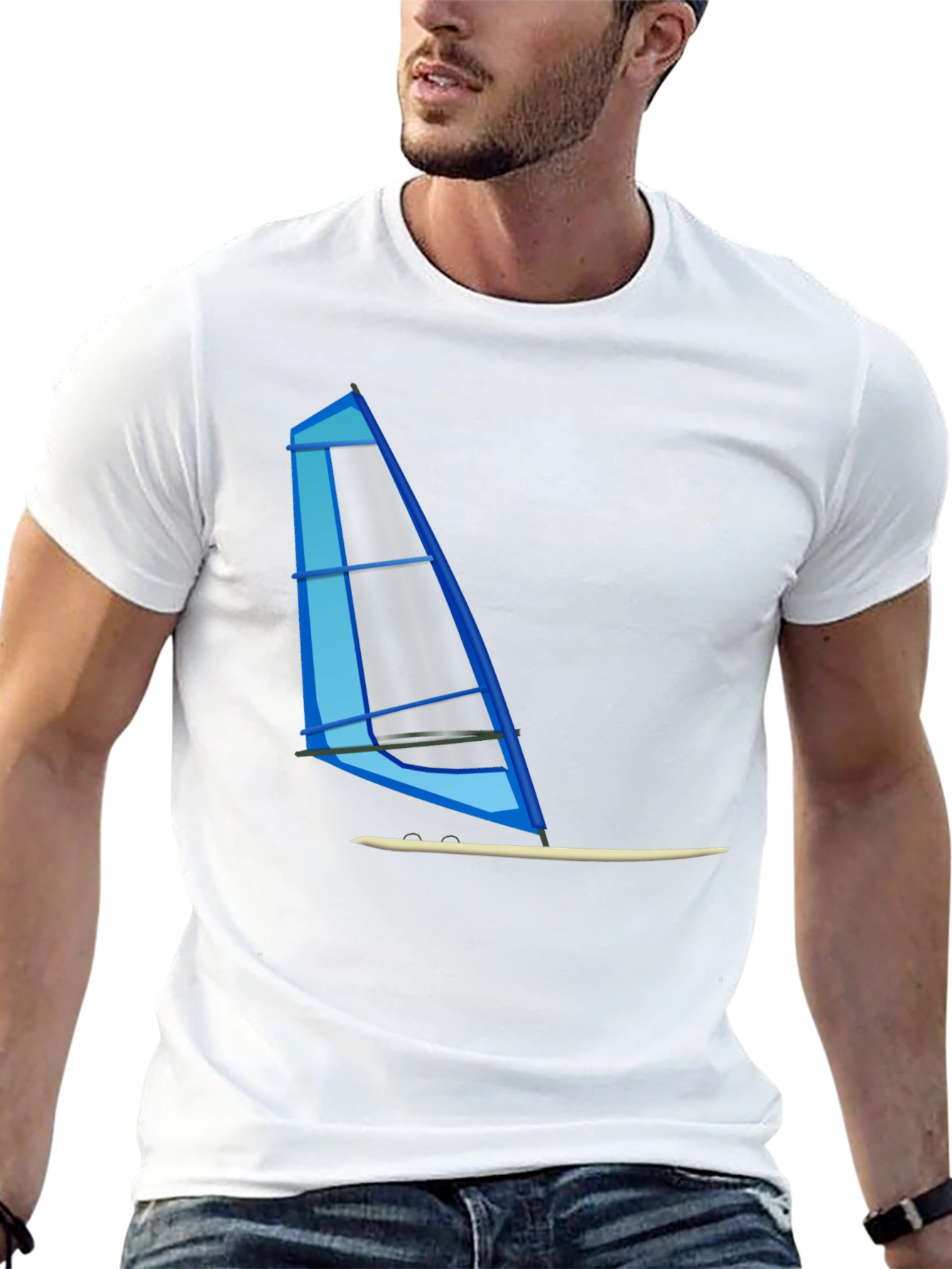 Windsurfing Graphic T-Shirt - Cool Watersport Design