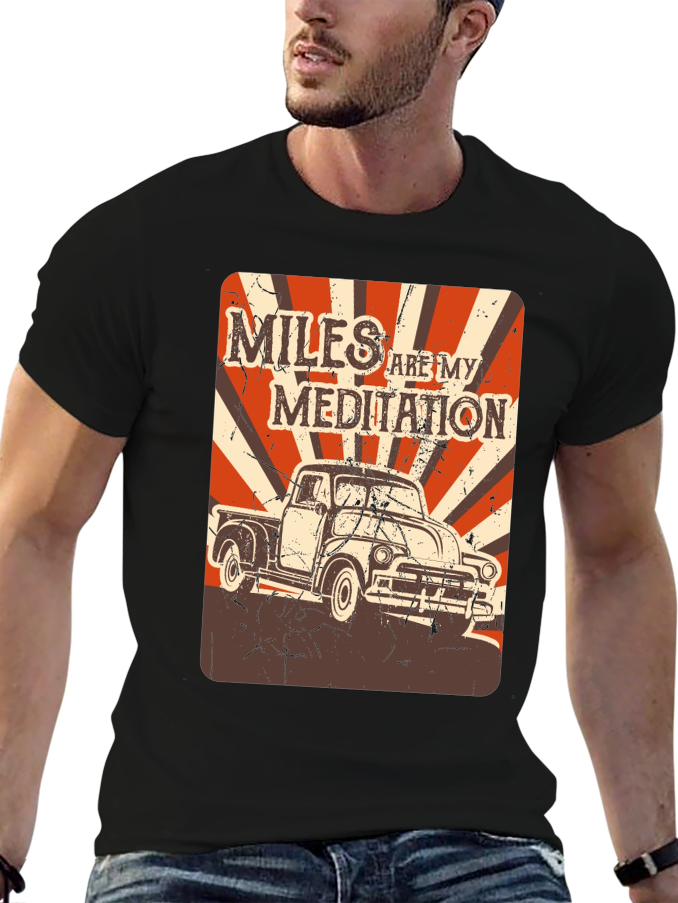 Miles Are My Meditation Truck Graphic Tee
