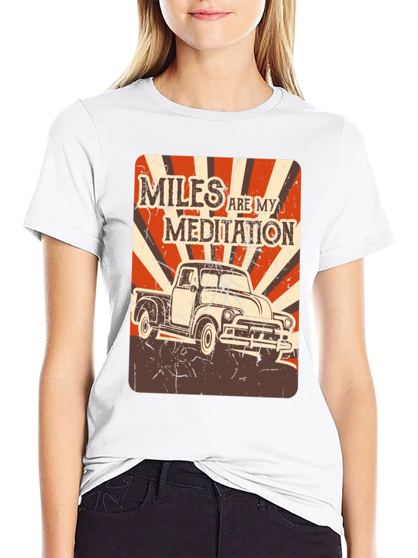 Miles Are My Meditation Truck Graphic Tee