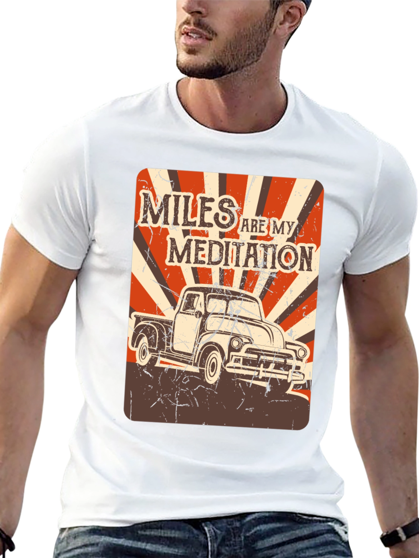 Miles Are My Meditation Truck Graphic Tee