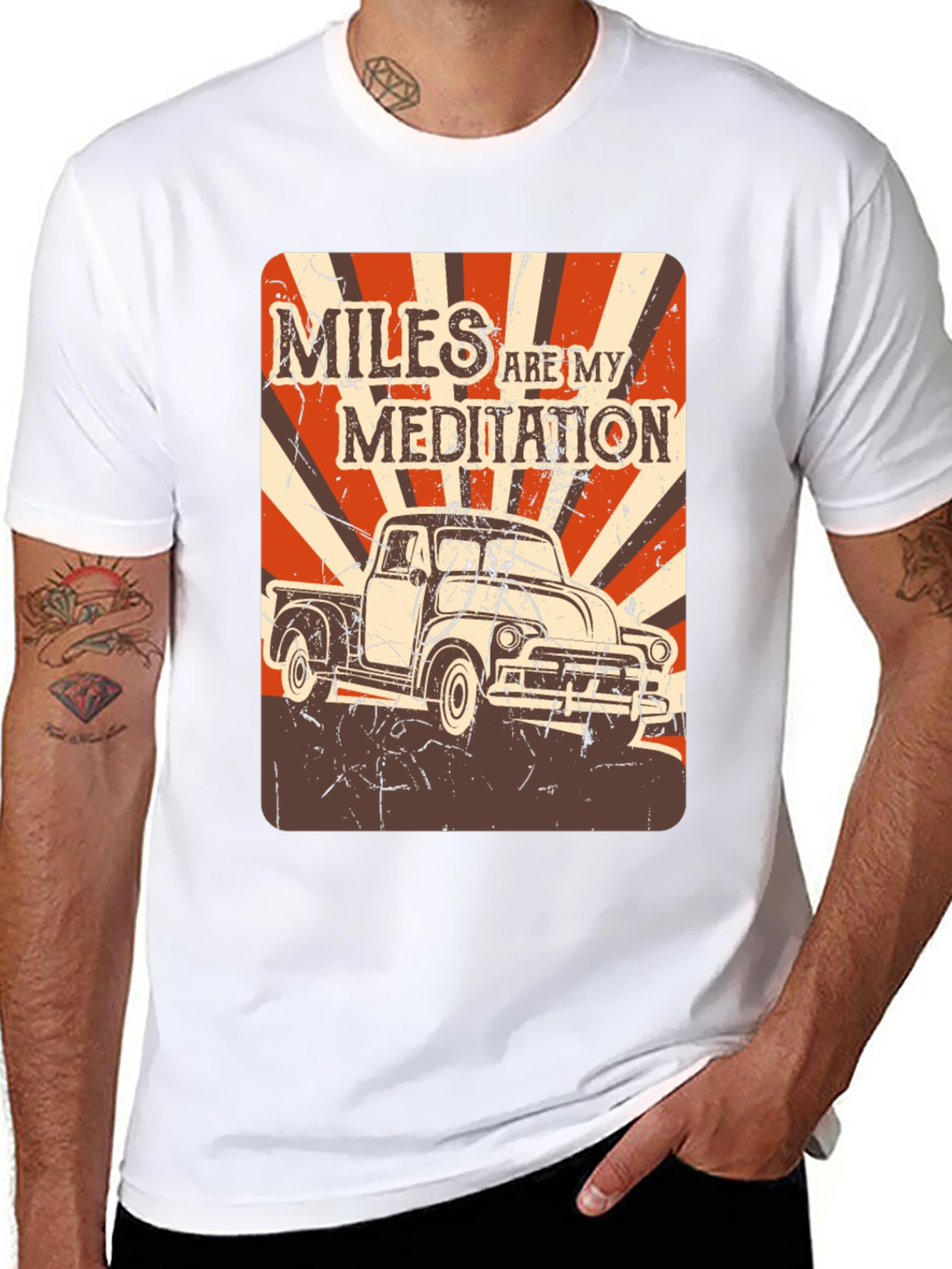 Miles Are My Meditation Truck Graphic Tee