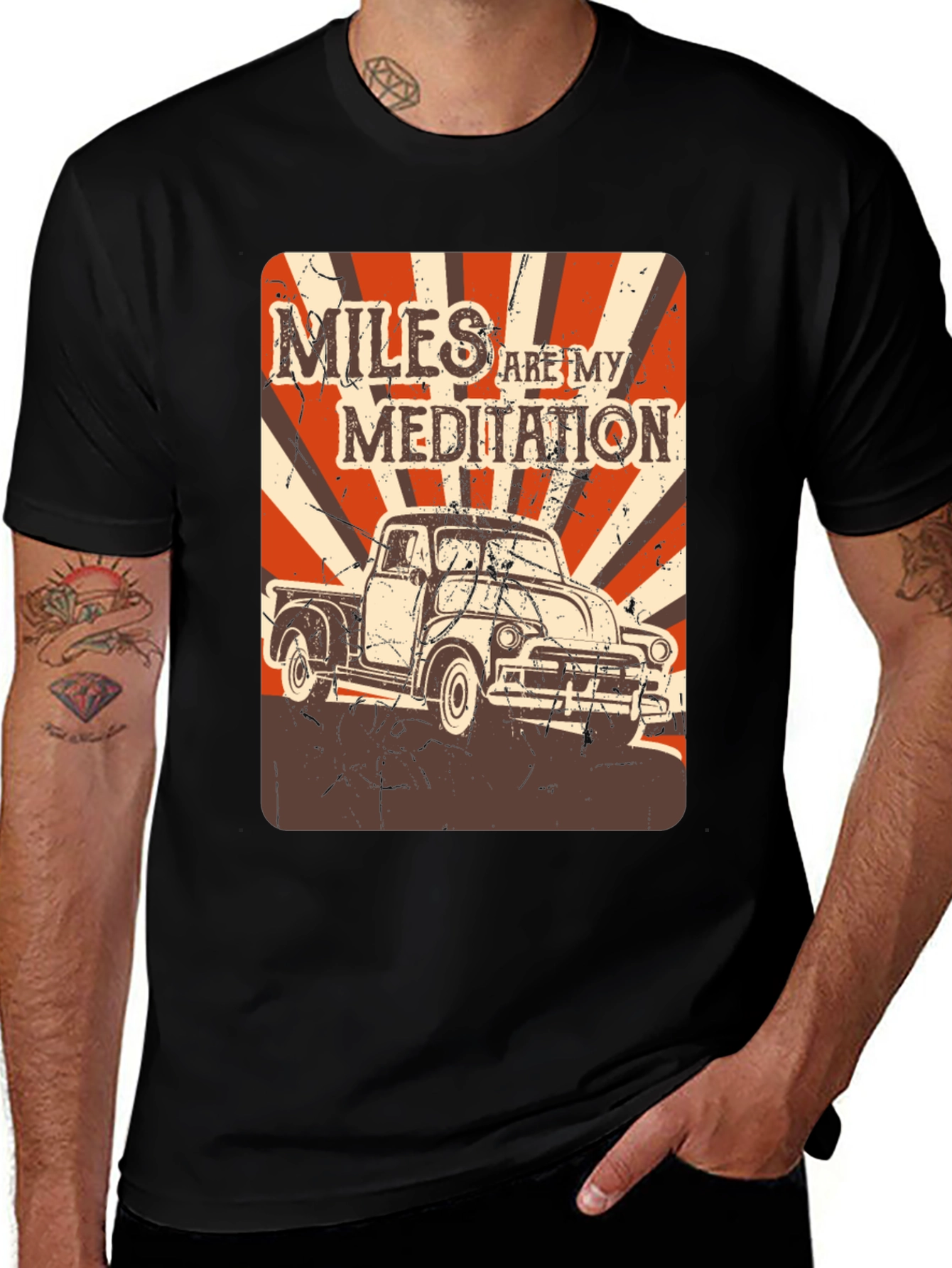 Miles Are My Meditation Truck Graphic Tee