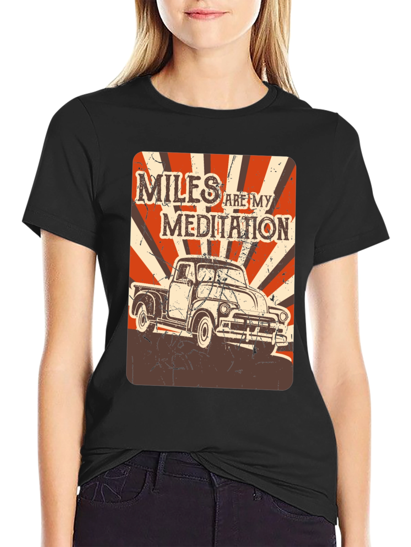 Miles Are My Meditation Truck Graphic Tee