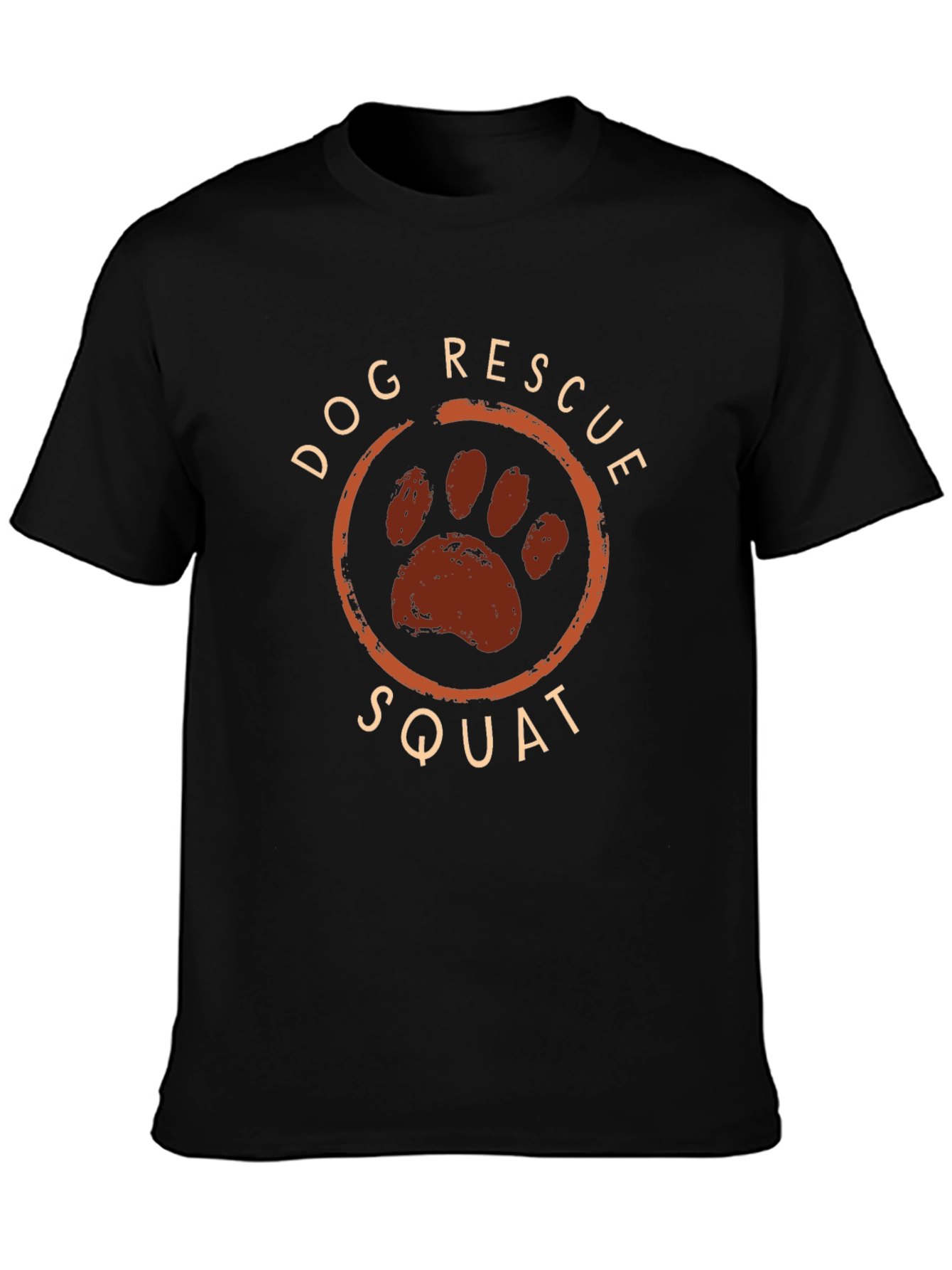 Dog Rescue Squad Black Graphic Tee