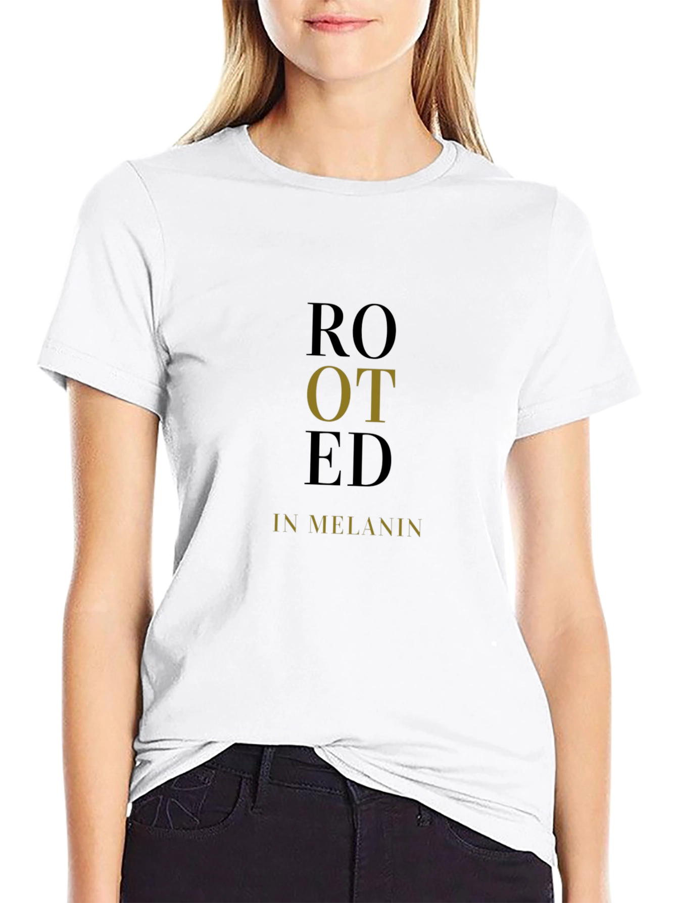 Rooted In Melanin Graphic Tee - Black