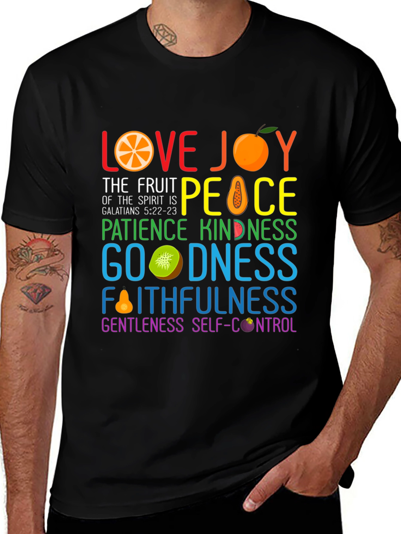 Fruit of the Spirit Graphic Tee - Christian T-Shirt