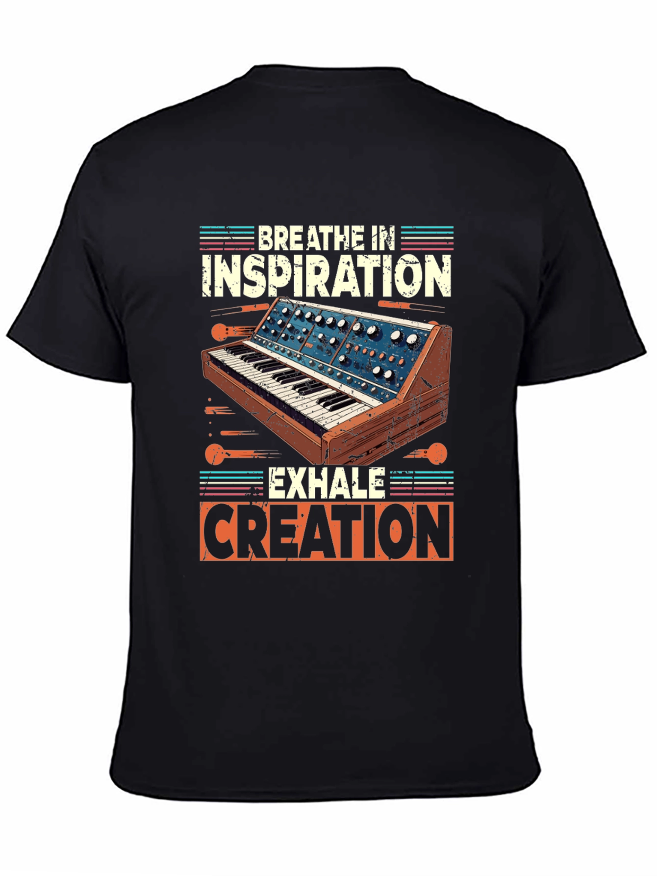 Breathe In Inspiration Synthesizer Graphic T-Shirt