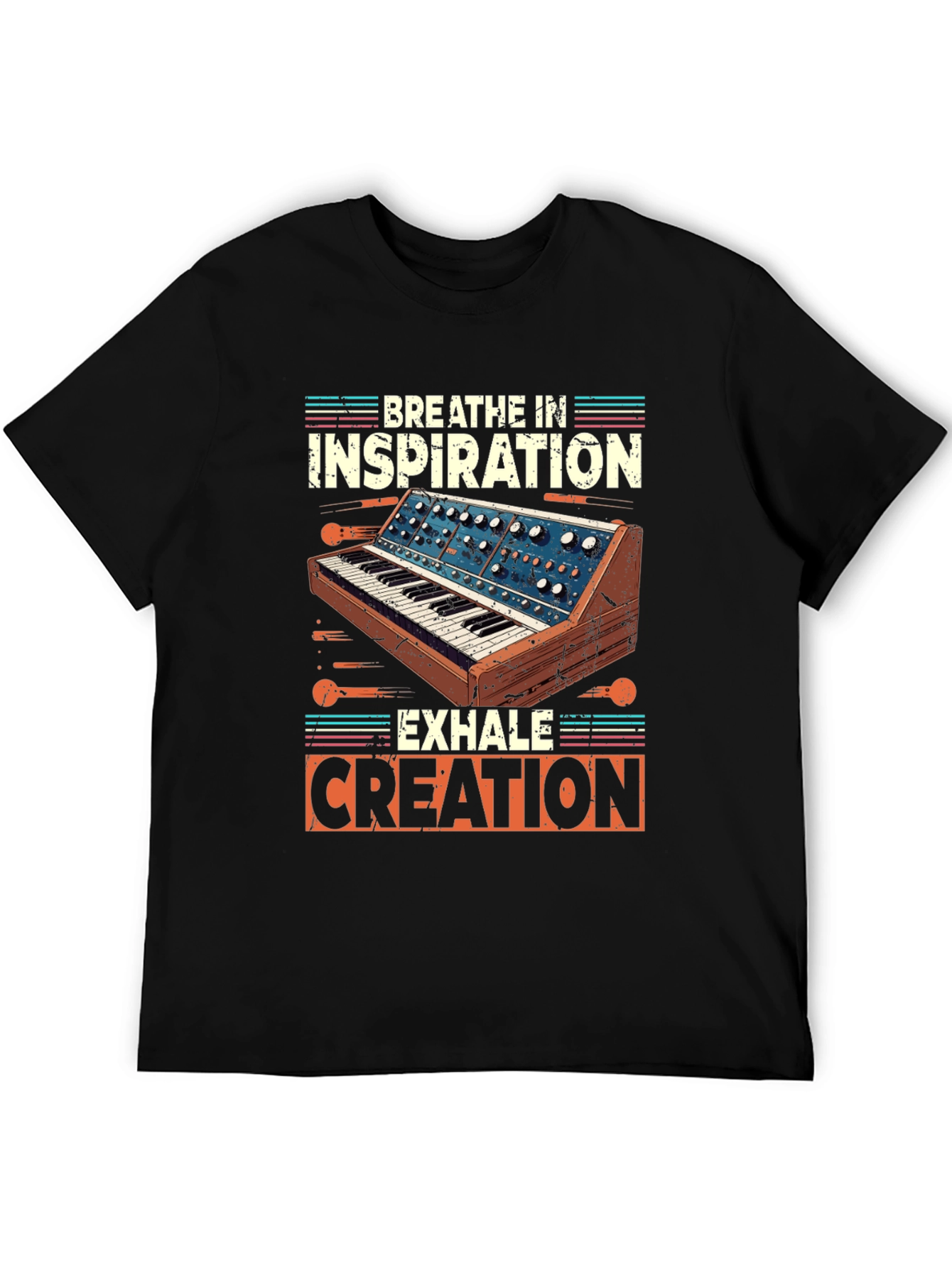 Breathe In Inspiration Synthesizer Graphic T-Shirt