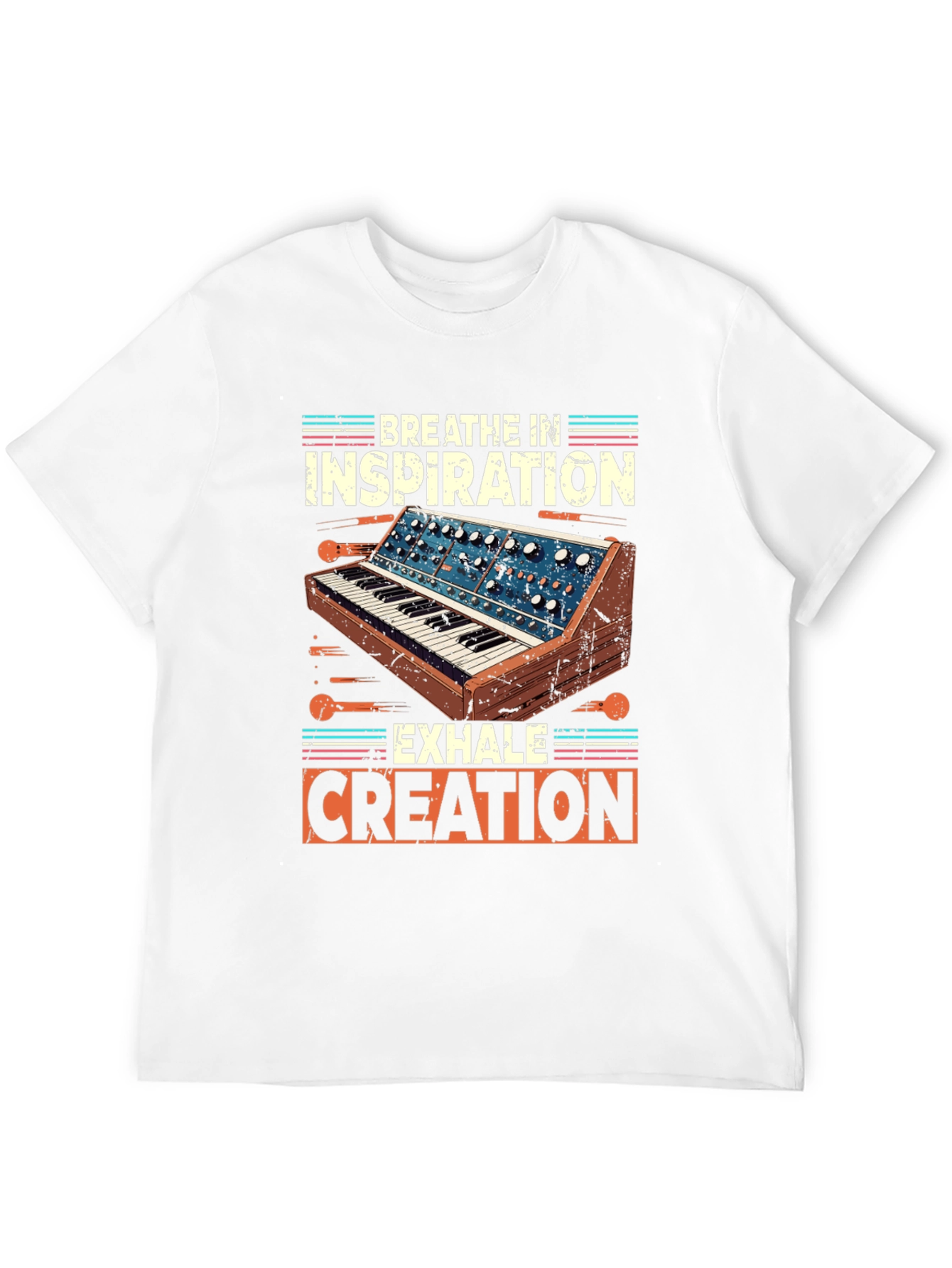 Breathe In Inspiration Synthesizer Graphic T-Shirt