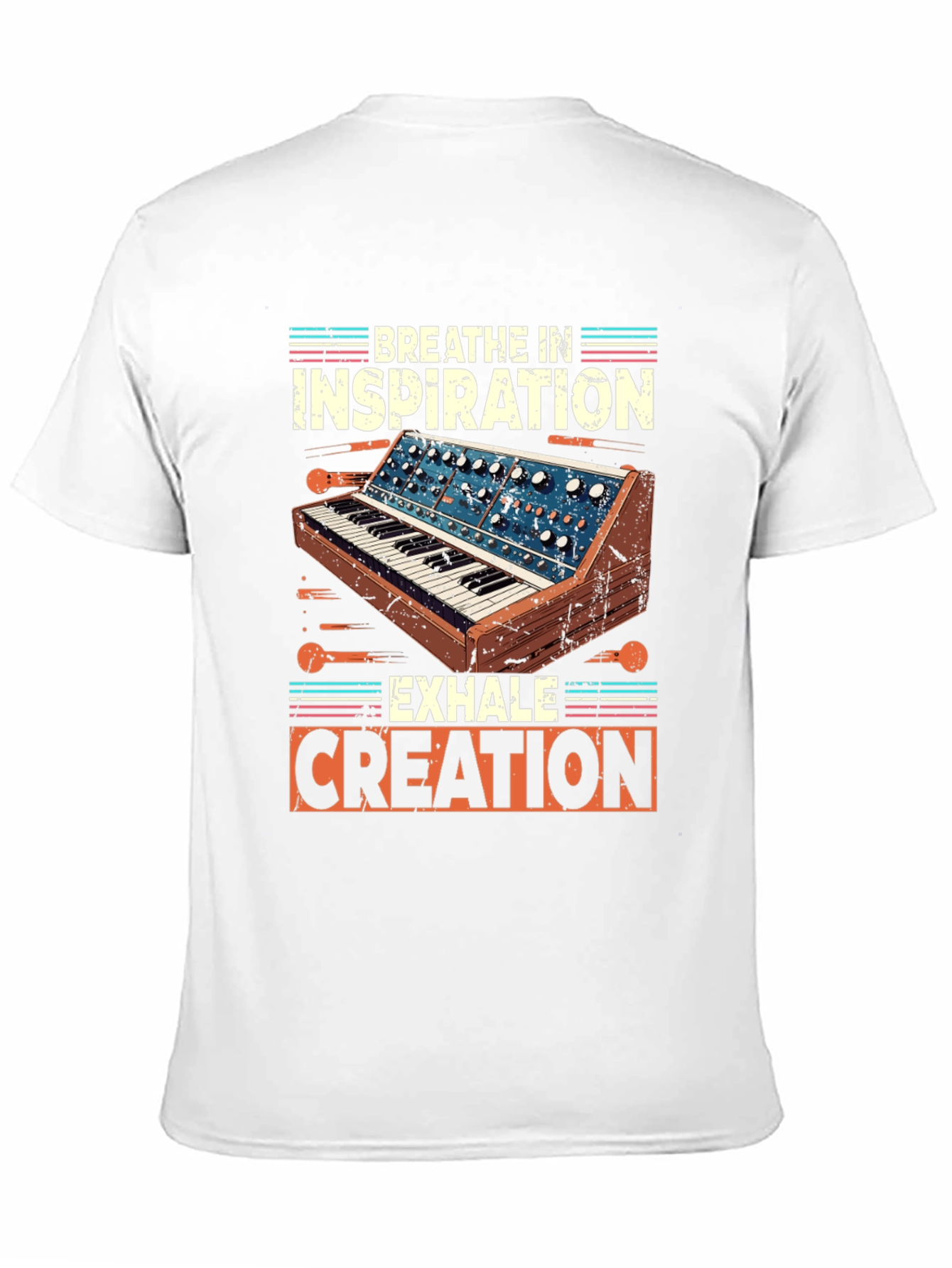 Breathe In Inspiration Synthesizer Graphic T-Shirt