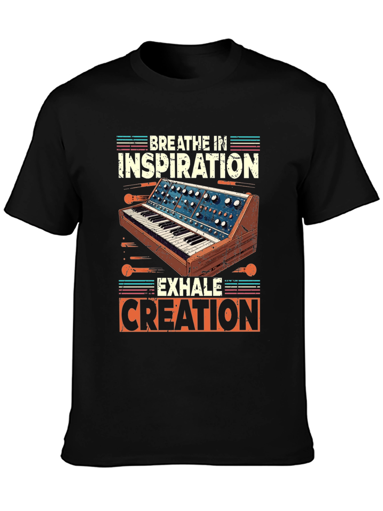 Breathe In Inspiration Synthesizer Graphic T-Shirt