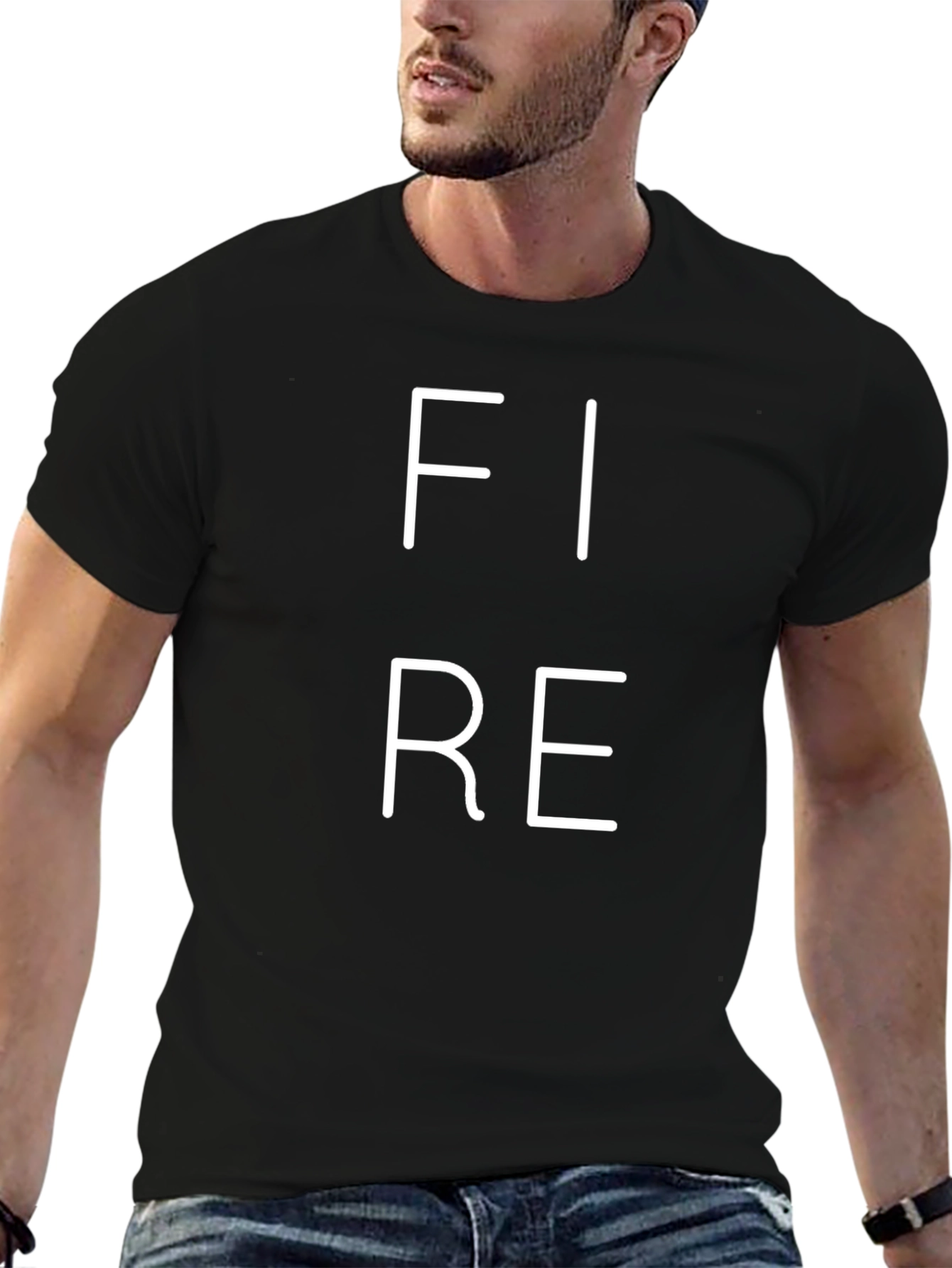 Fire T-Shirt - Bold Graphic Tee - Menswear