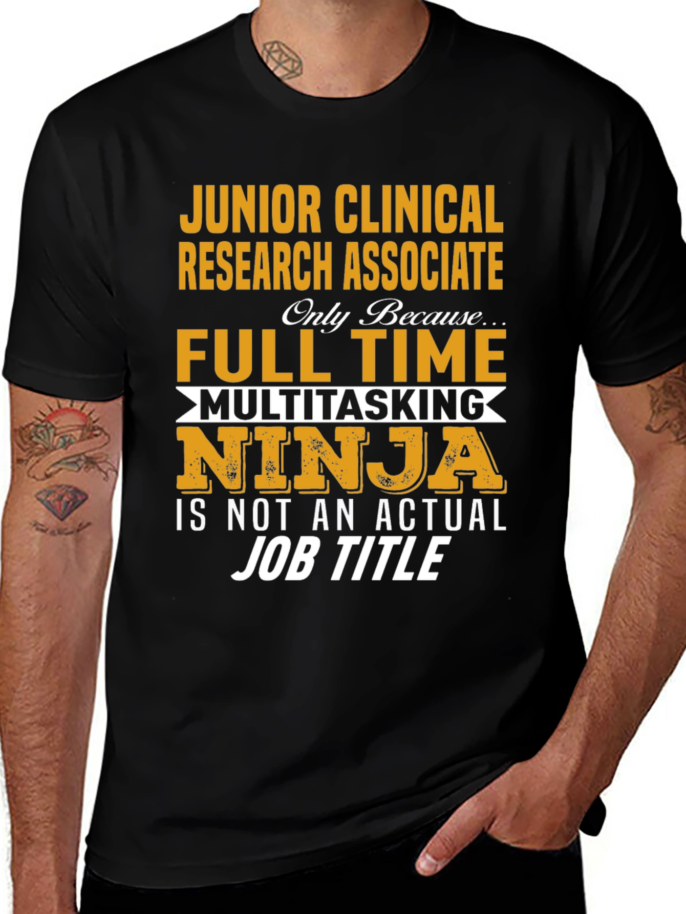 Junior Clinical Research Associate Full Time Ninja T-Shirt