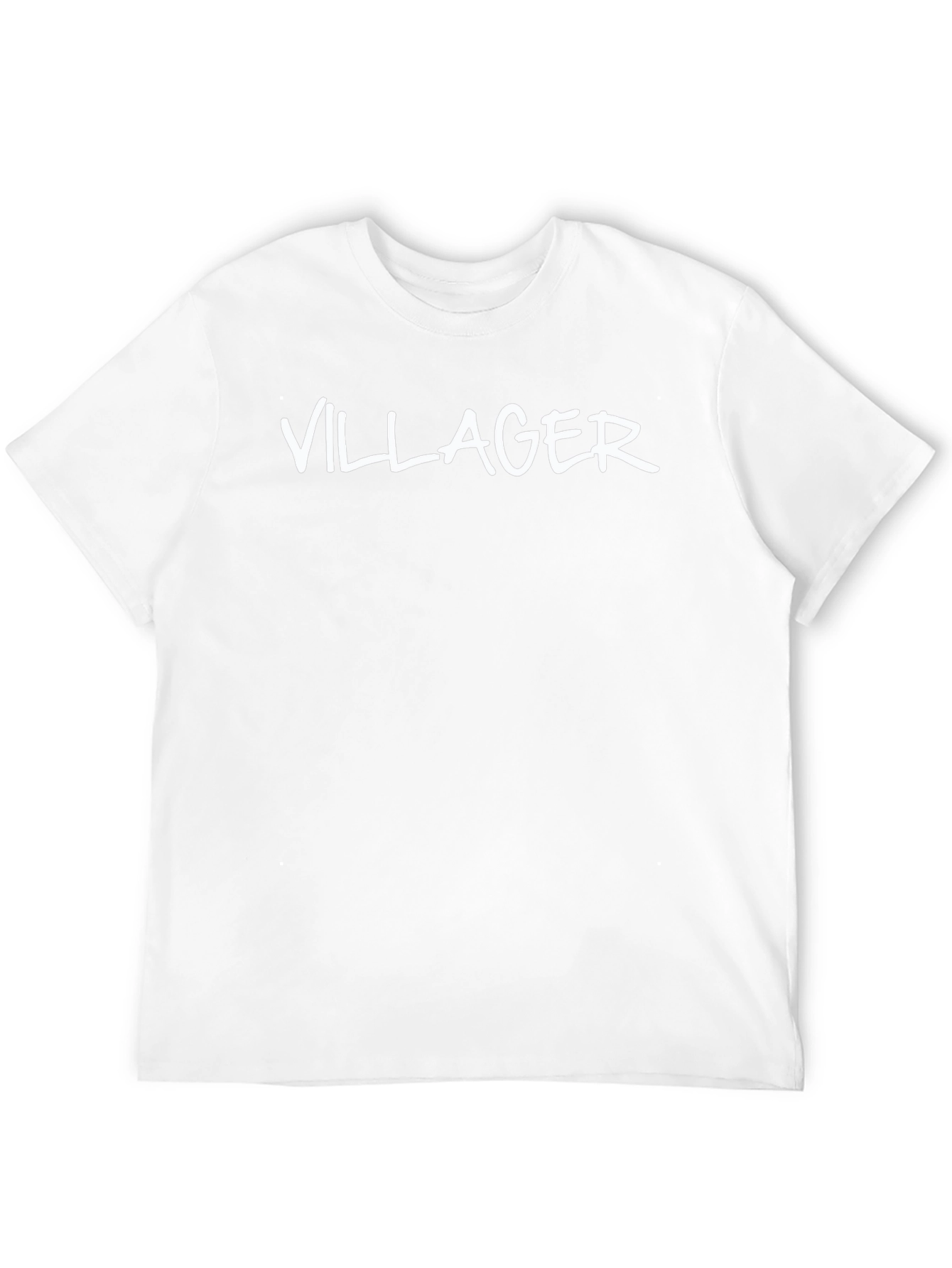 Villager Graphic Tee - Black Cotton Blend