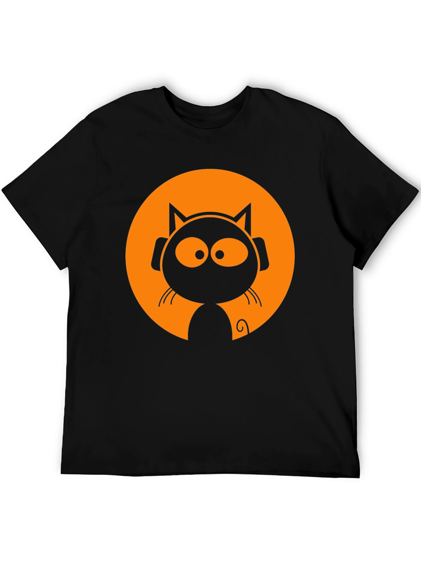 Cool Cat DJ Black T-Shirt