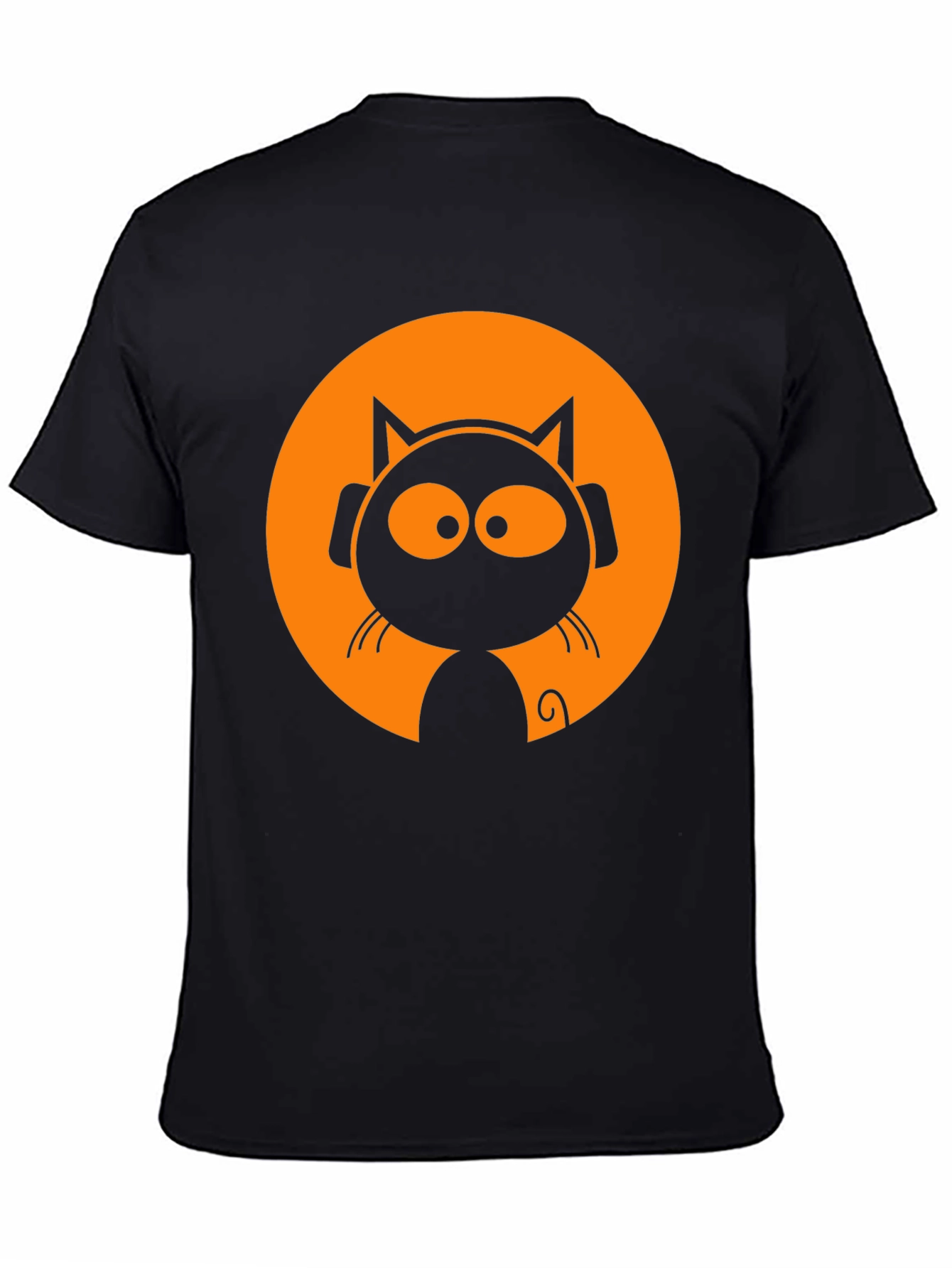 Cool Cat DJ Black T-Shirt