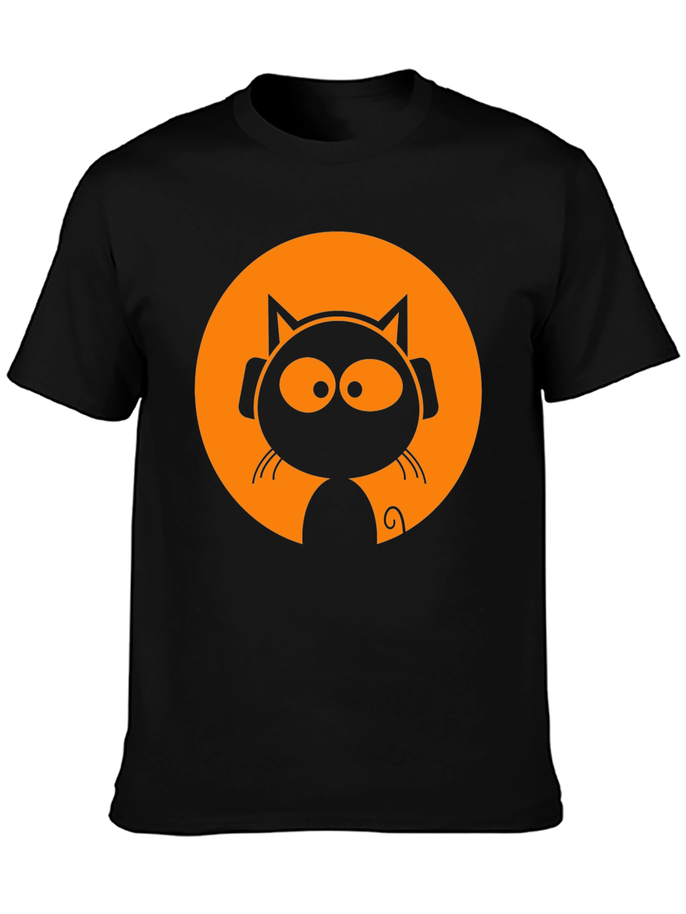 Cool Cat DJ Black T-Shirt