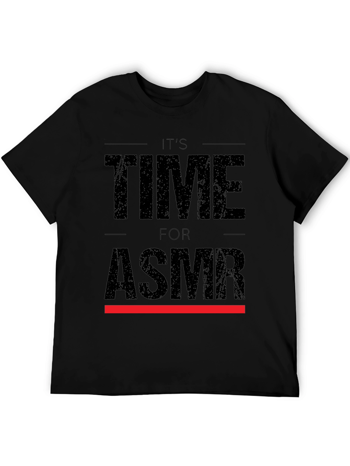 Its Time for ASMR Black Graphic Tee