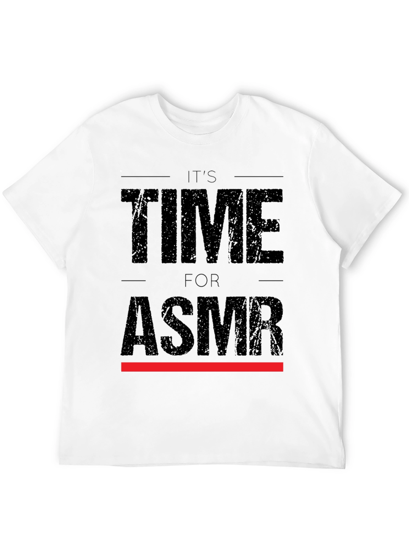 Its Time for ASMR Black Graphic Tee