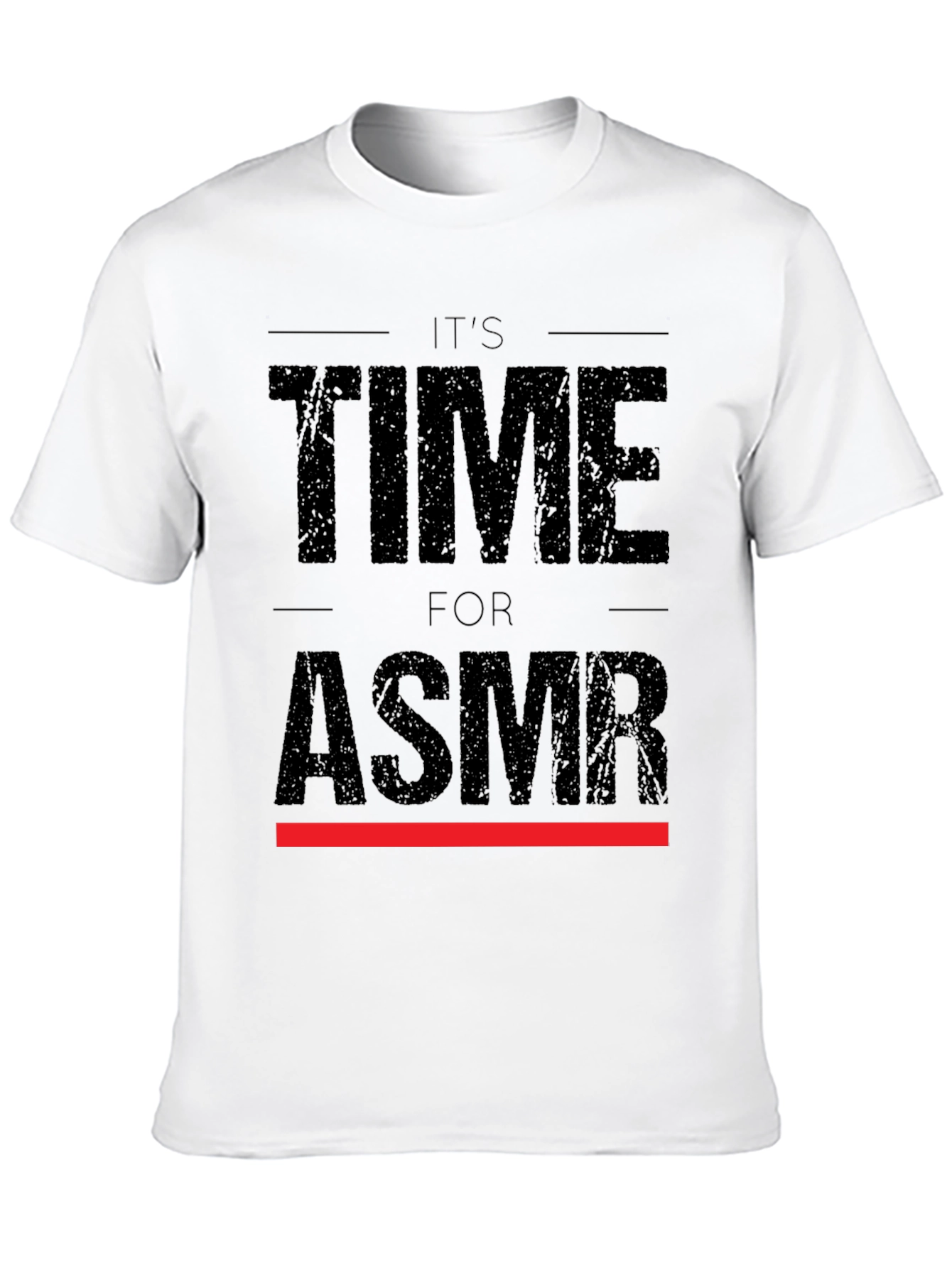 Its Time for ASMR Black Graphic Tee
