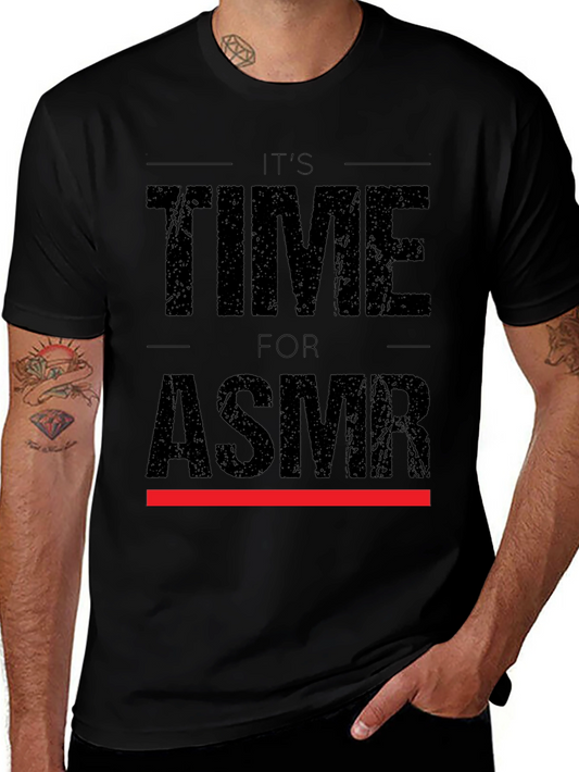 Its Time for ASMR Black Graphic Tee