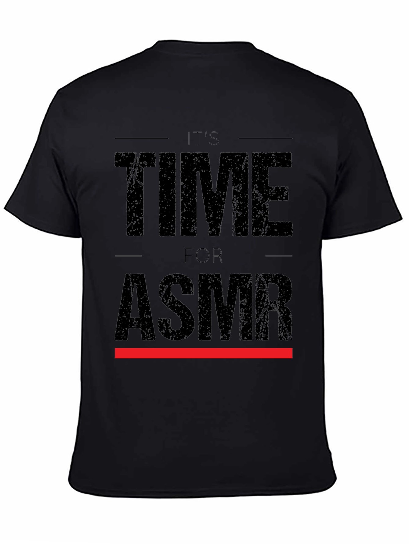 Its Time for ASMR Black Graphic Tee