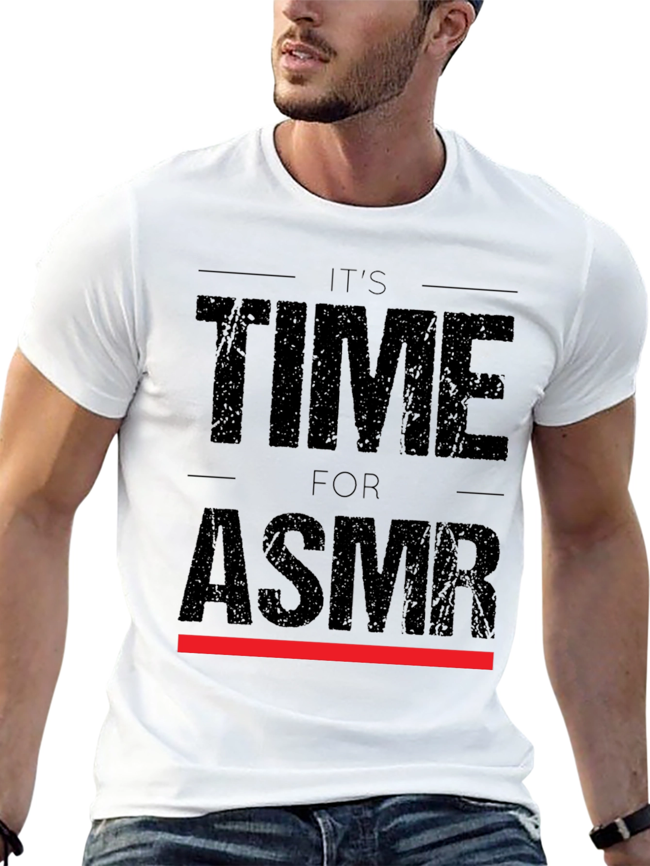 Its Time for ASMR Black Graphic Tee