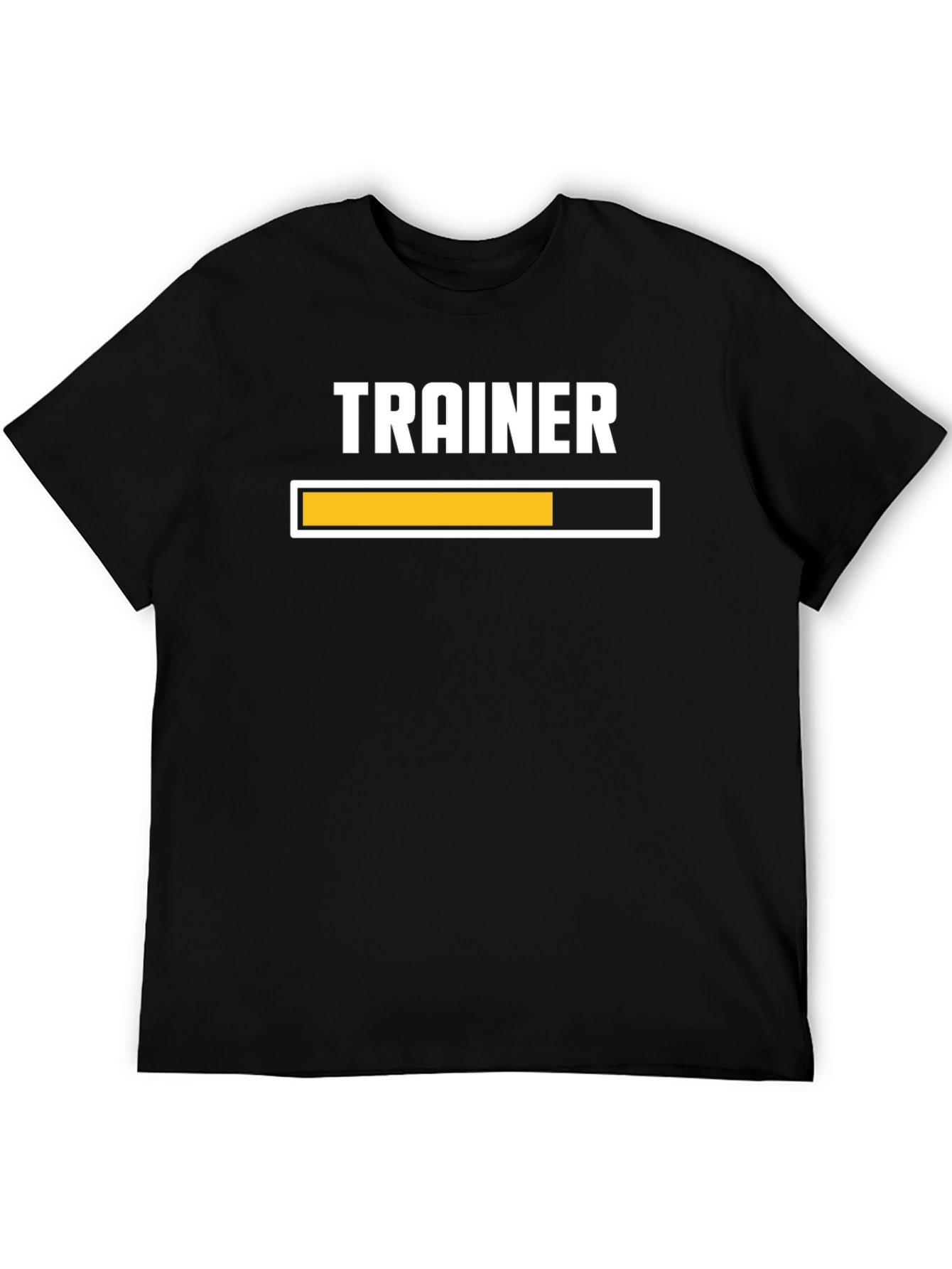 Trainer Mode Loading T-Shirt - Black Cotton Gym Tee