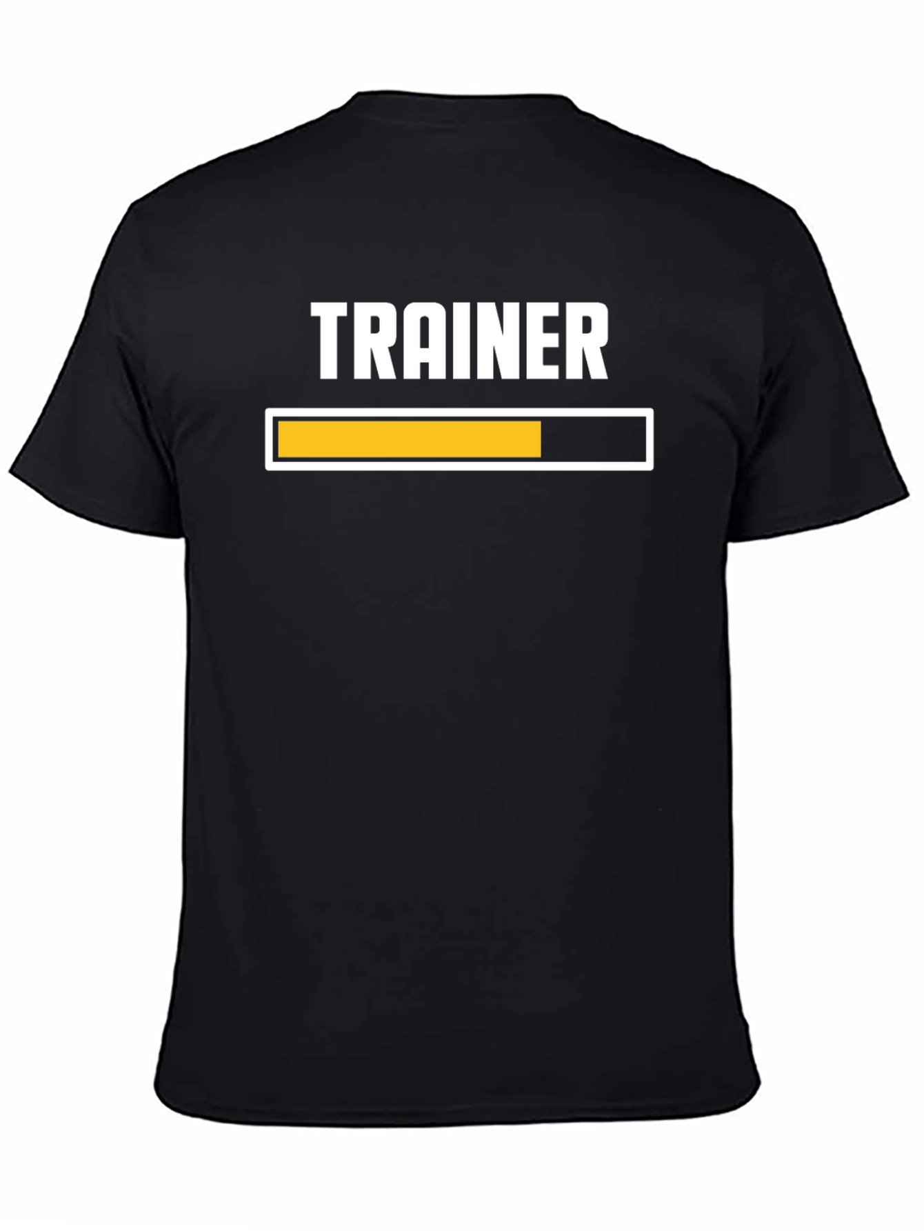 Trainer Mode Loading T-Shirt - Black Cotton Gym Tee