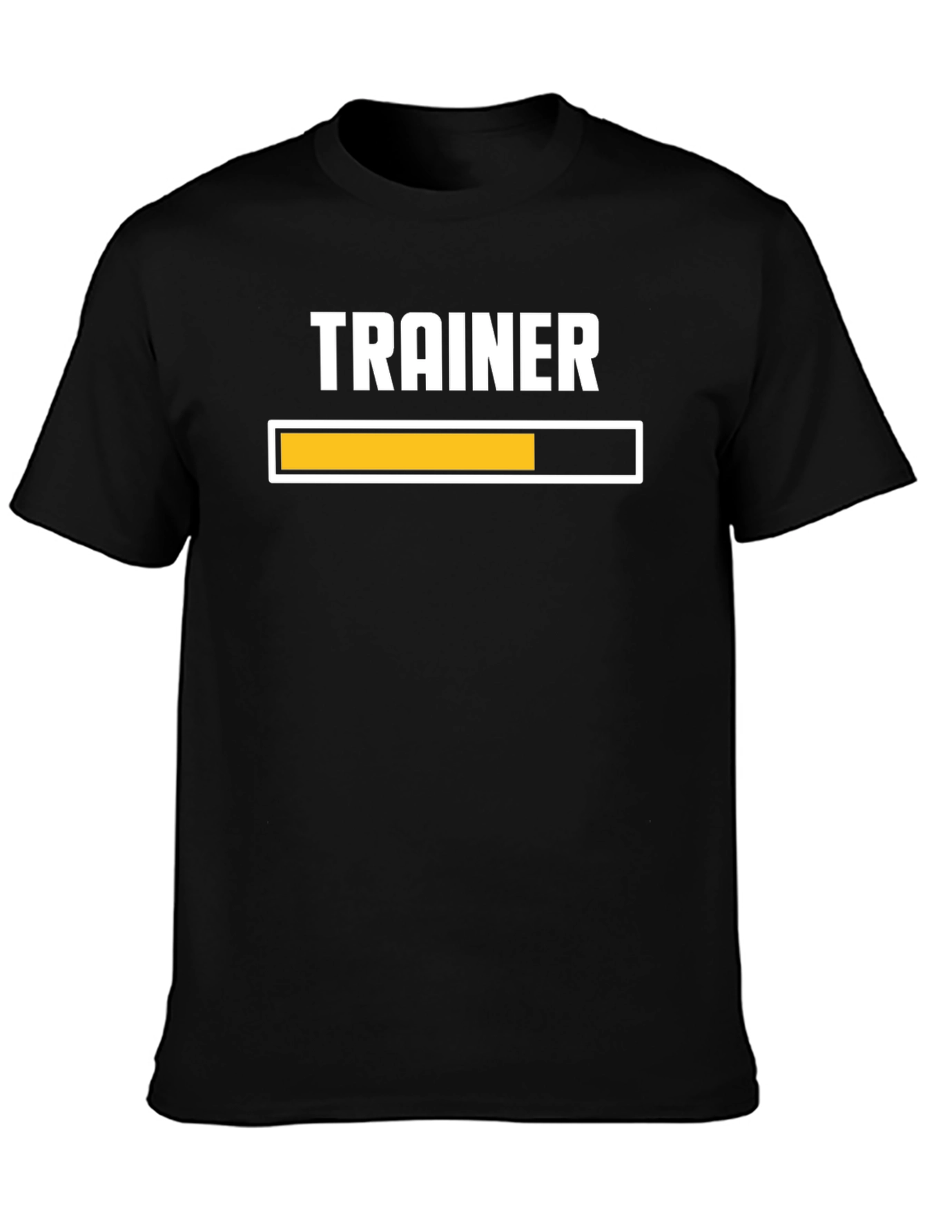 Trainer Mode Loading T-Shirt - Black Cotton Gym Tee