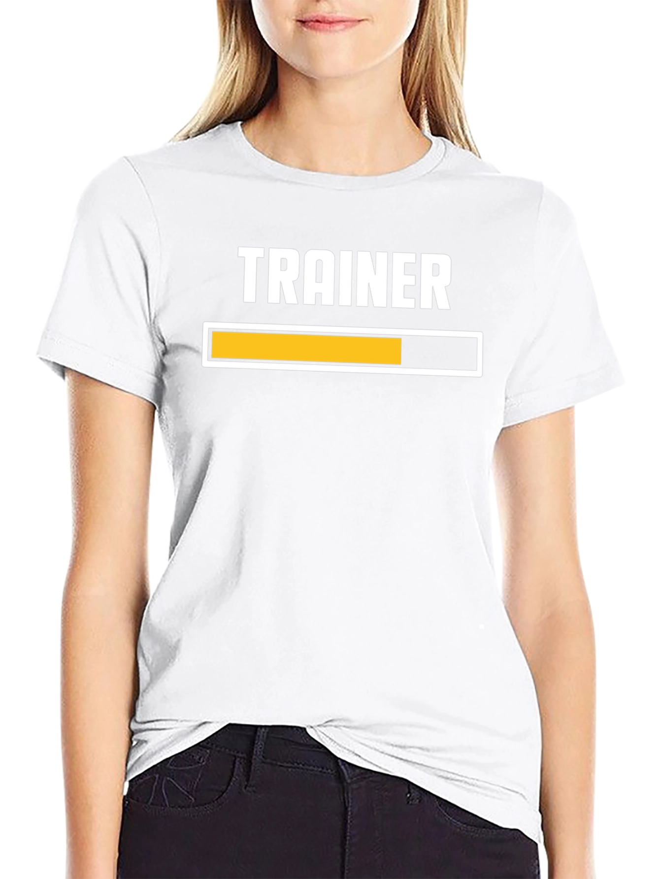 Trainer Mode Loading T-Shirt - Black Cotton Gym Tee