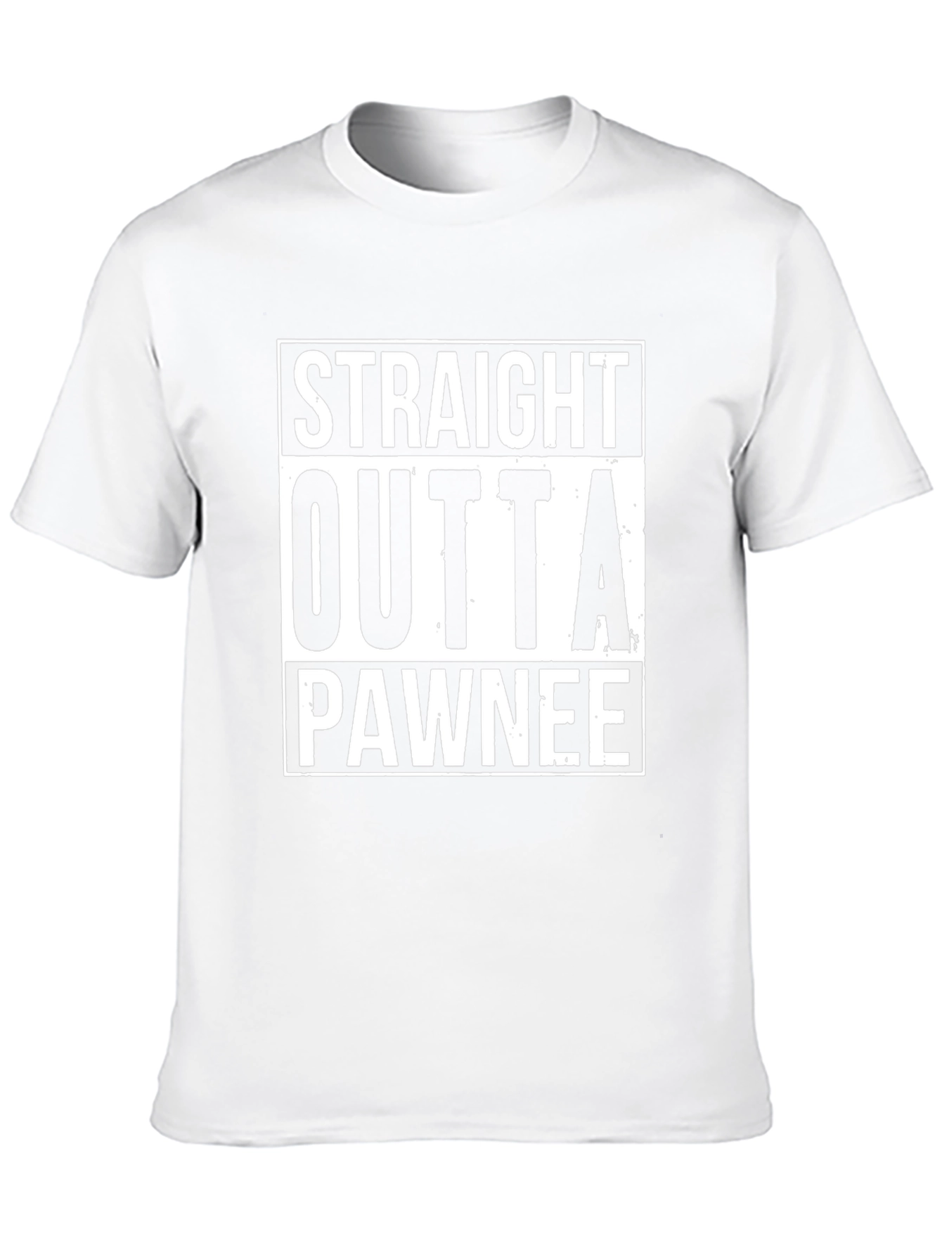 Straight Outta Pawnee Black T-Shirt