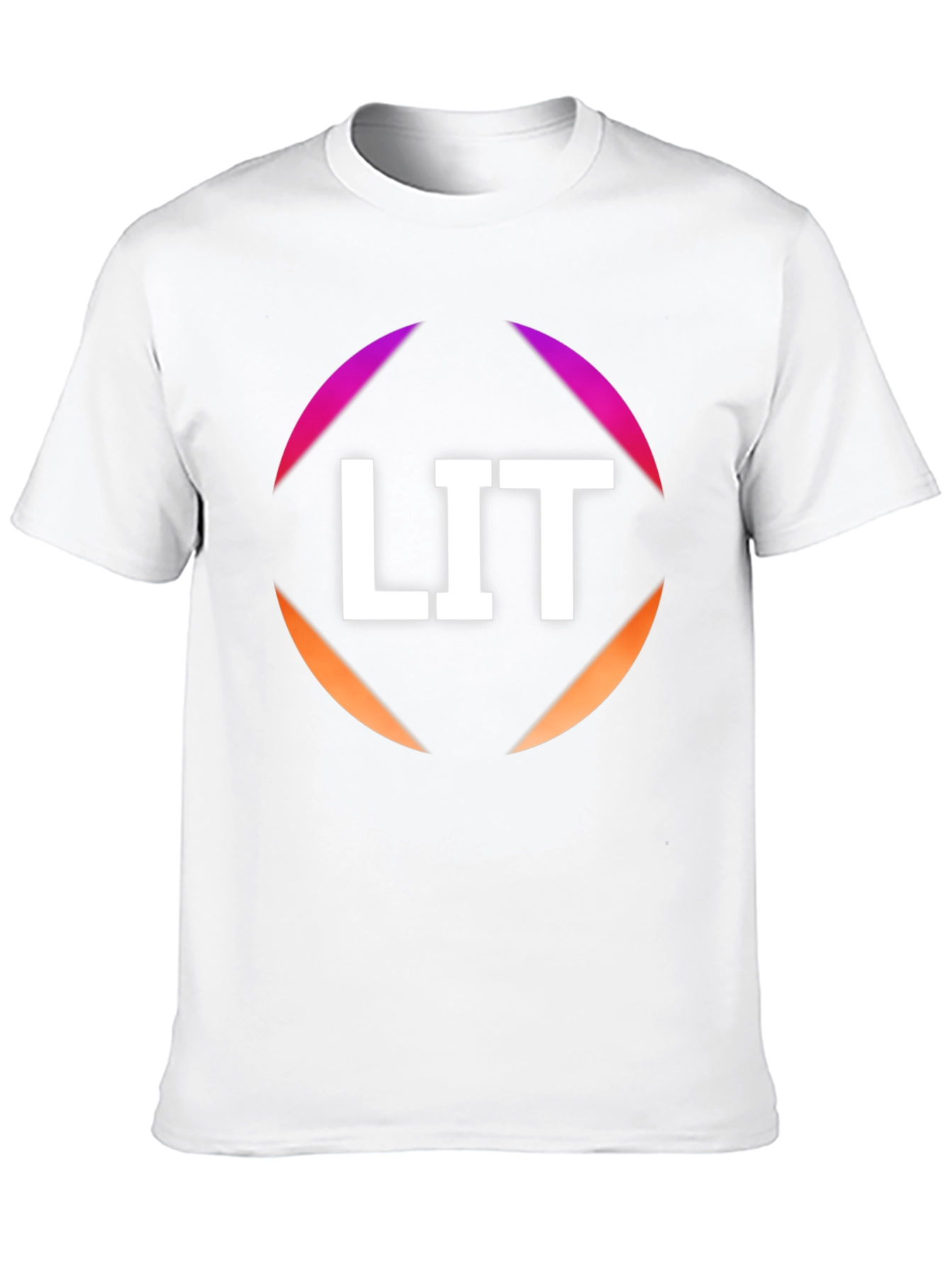 LIT Graphic Tee - Stylish Black Cotton T-Shirt
