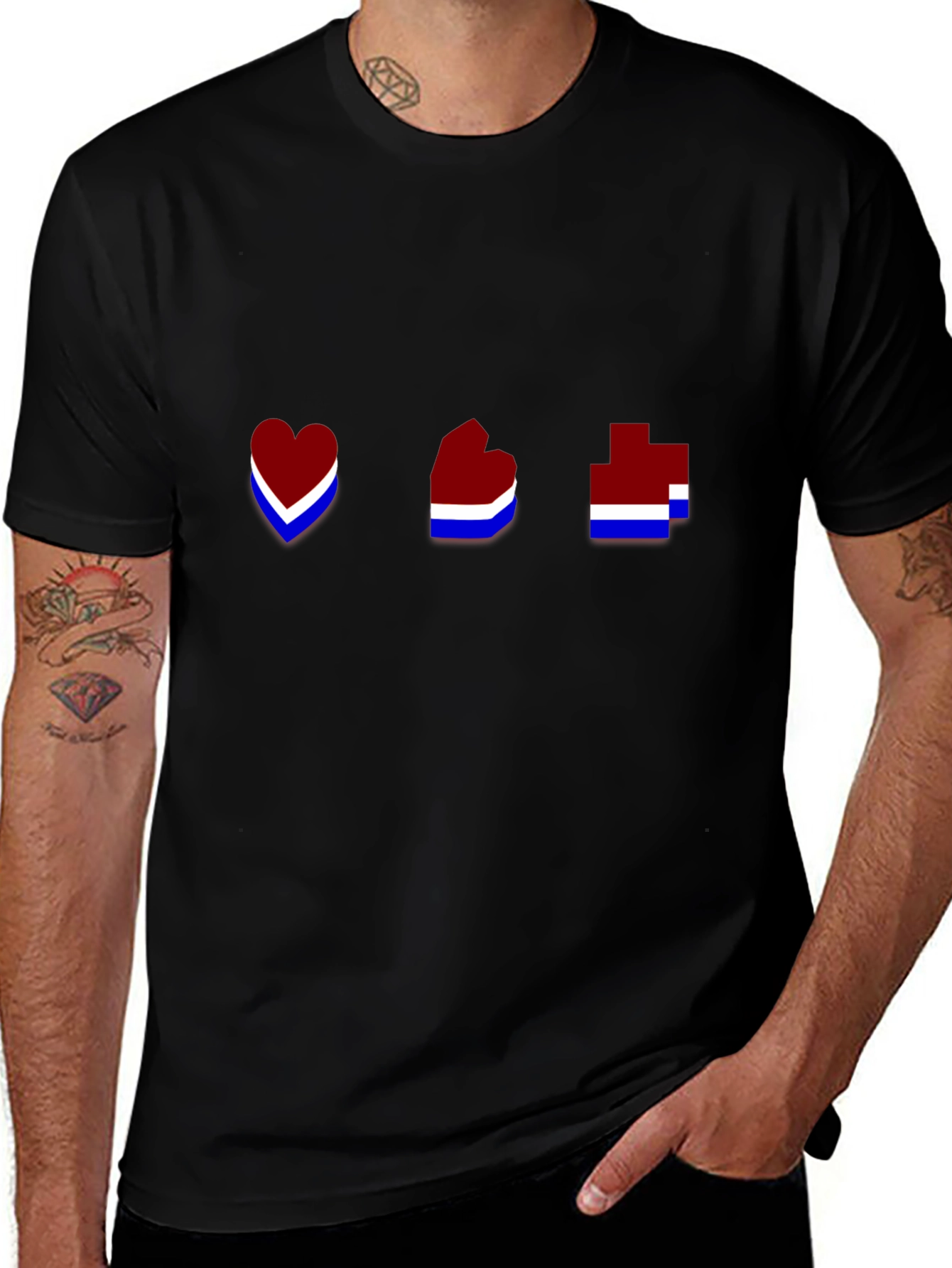 Gamer Health Bar Black T-Shirt