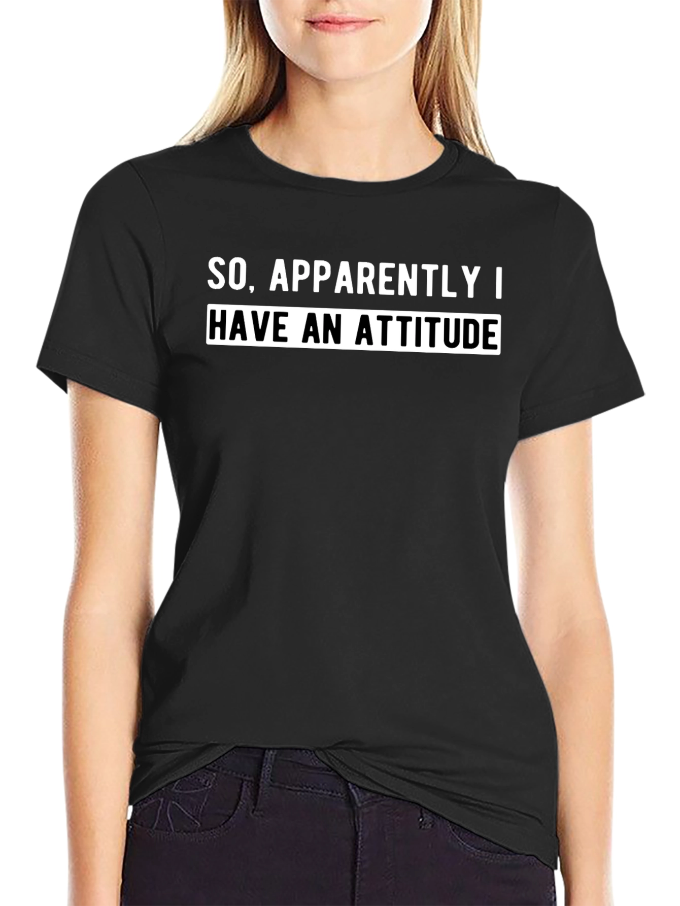 Attitude Statement Black T-Shirt
