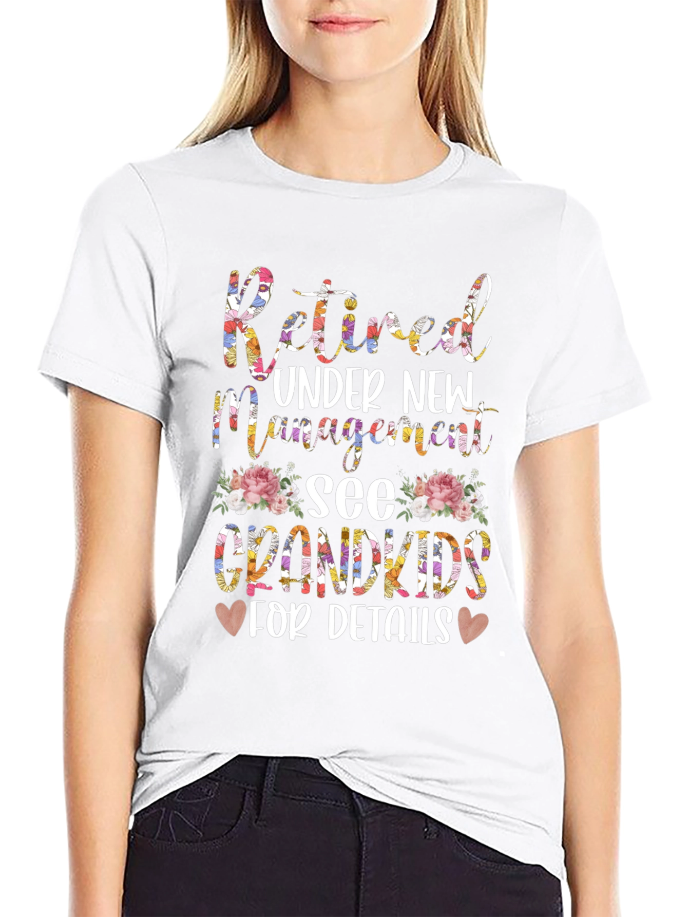 Retired Under New Management Grandkids T-Shirt