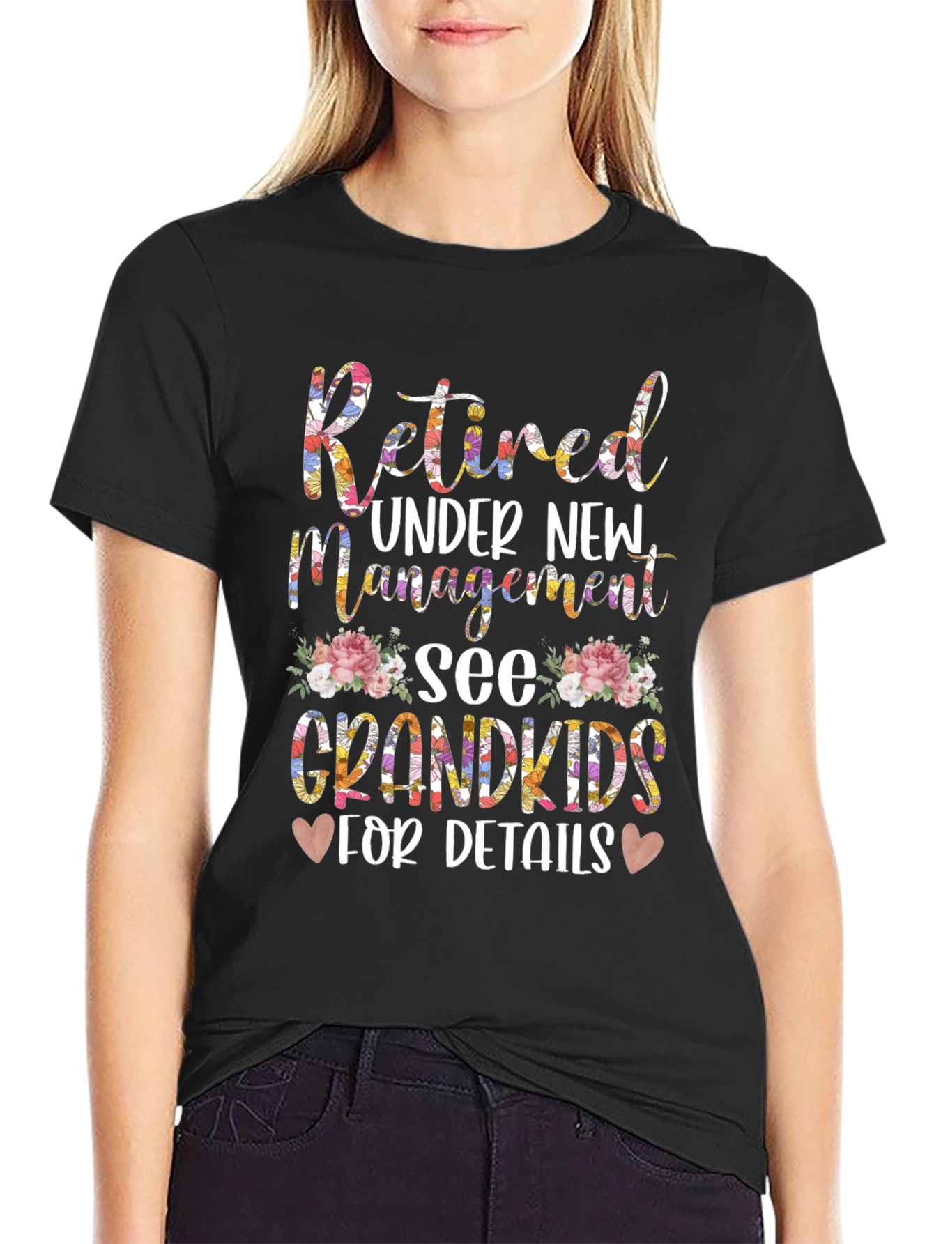 Retired Under New Management Grandkids T-Shirt