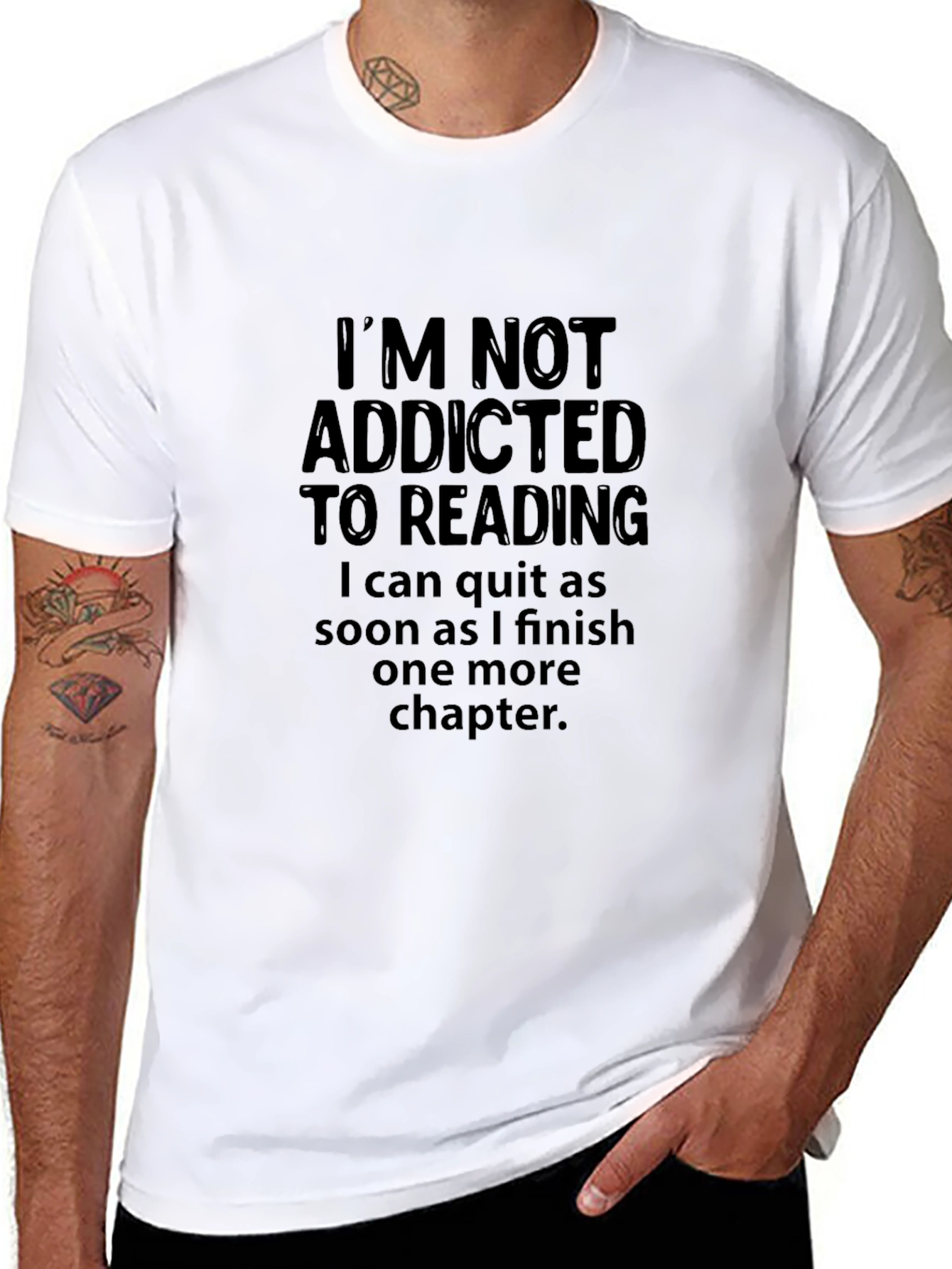 Im Not Addicted to Reading Graphic T-Shirt