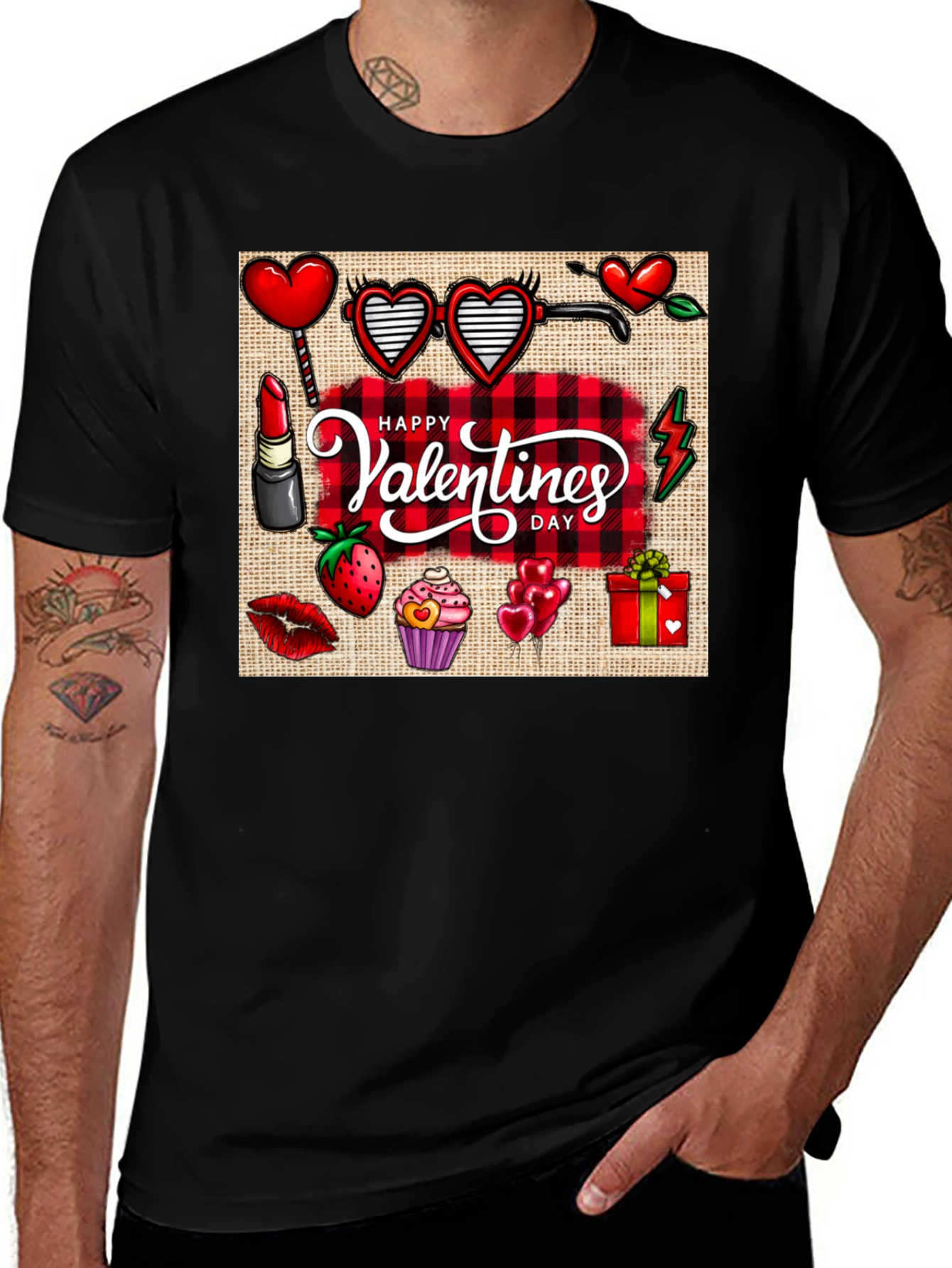 Happy Valentines Day Graphic T-Shirt