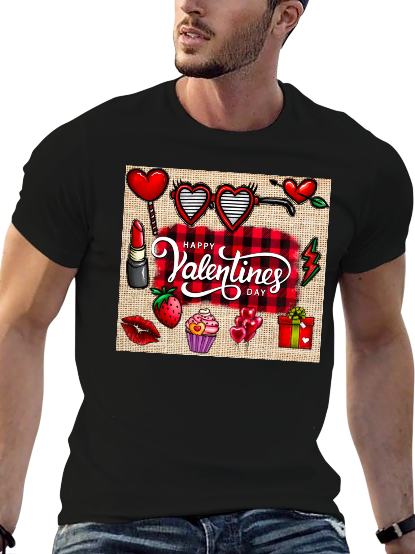 Happy Valentines Day Graphic T-Shirt