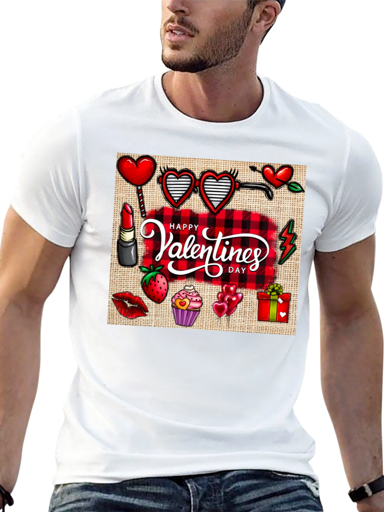 Happy Valentines Day Graphic T-Shirt