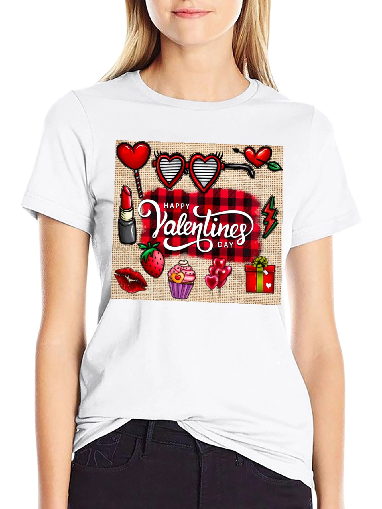 Happy Valentines Day Graphic T-Shirt