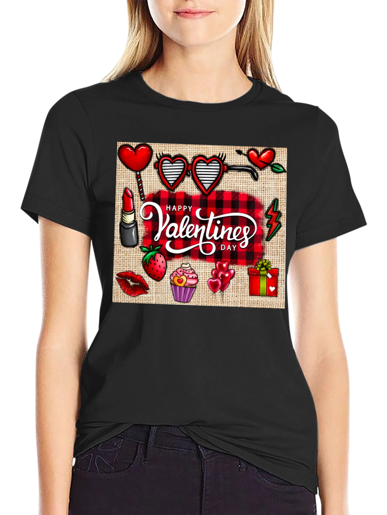 Happy Valentines Day Graphic T-Shirt