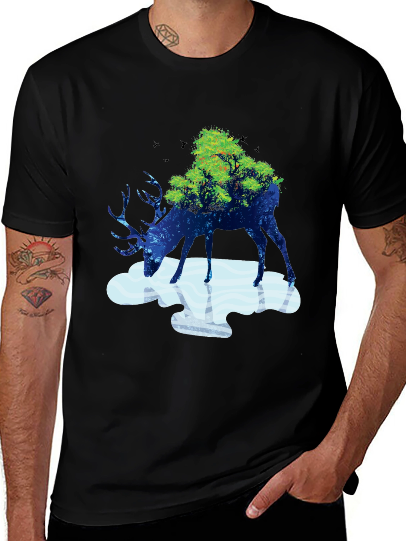 Deer Nature T-Shirt - Unique Graphic Tee