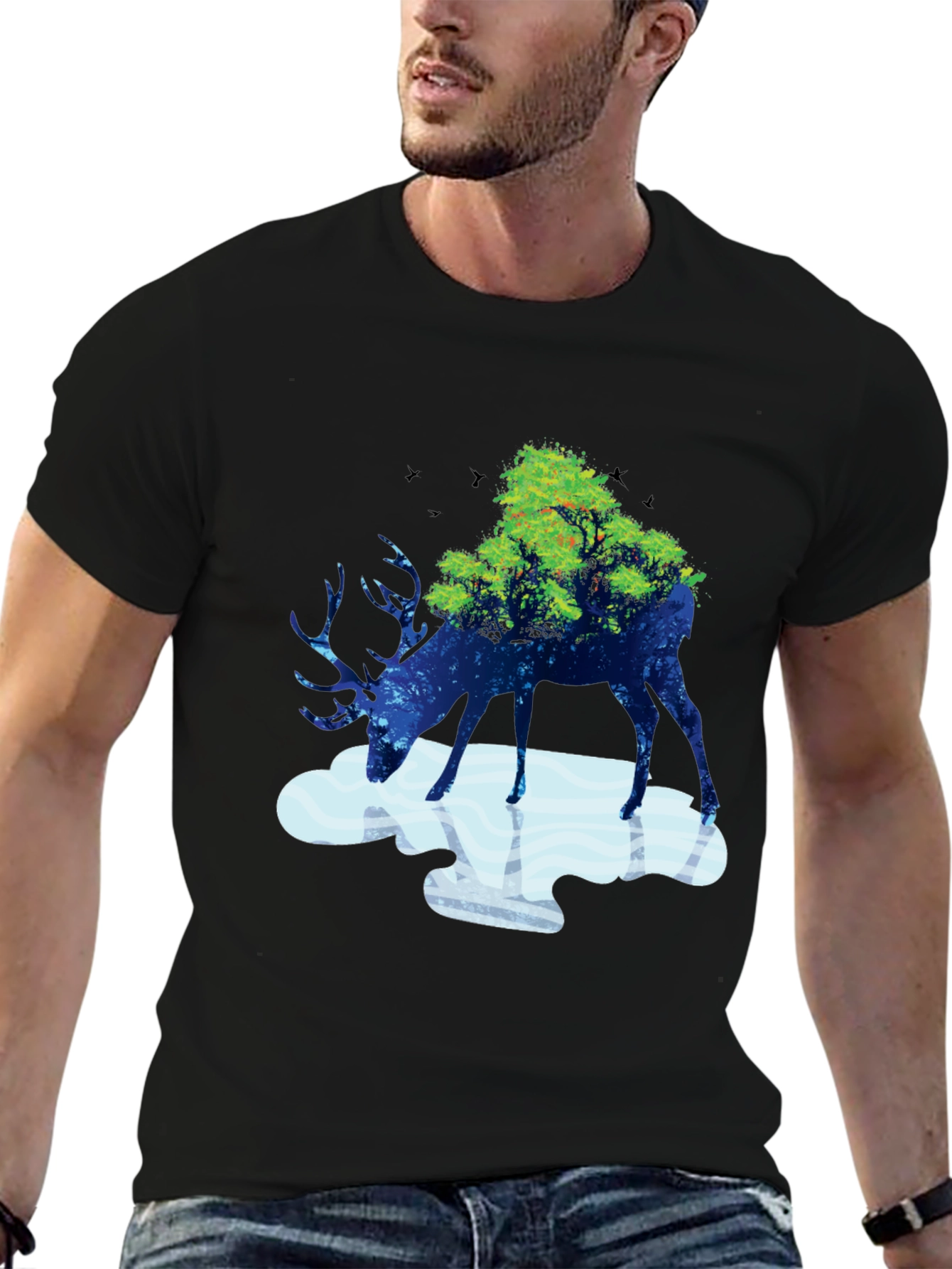 Deer Nature T-Shirt - Unique Graphic Tee