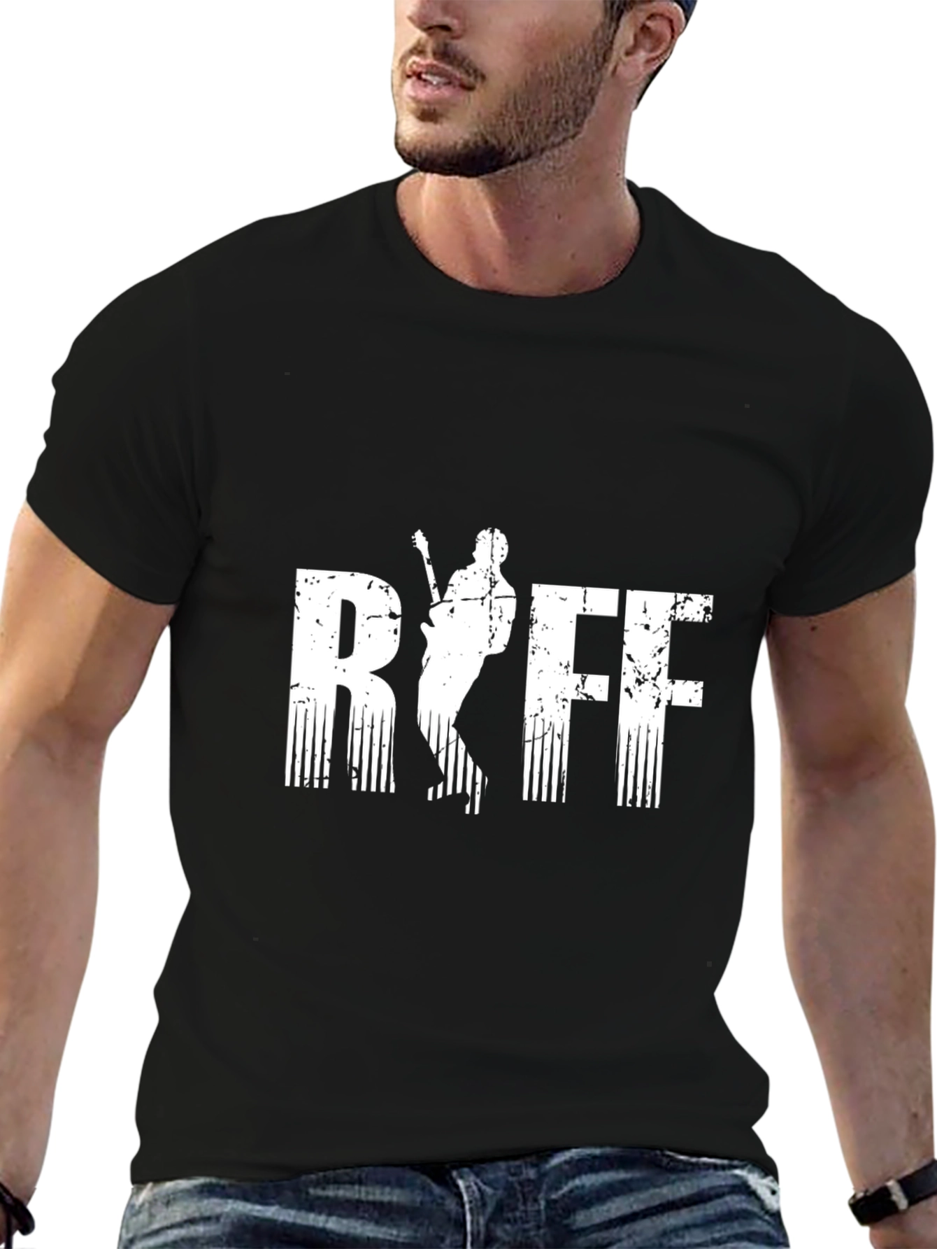 Rock Riff Graphic Tee - Black
