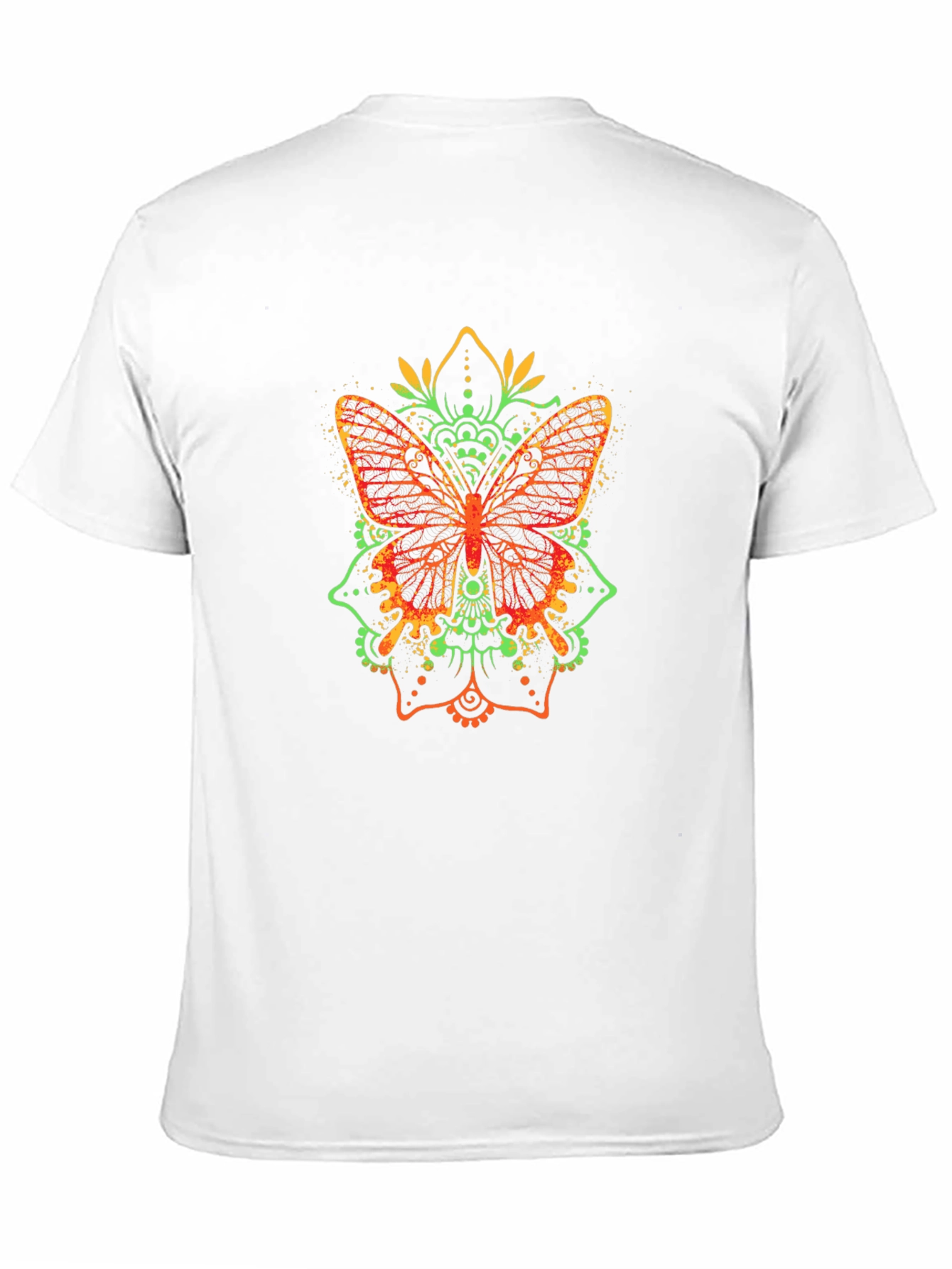 Butterfly Mandala Graphic Tee - Black