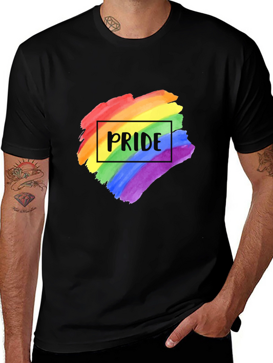 Pride Rainbow T-Shirt - Black LGBTQ+ Tee